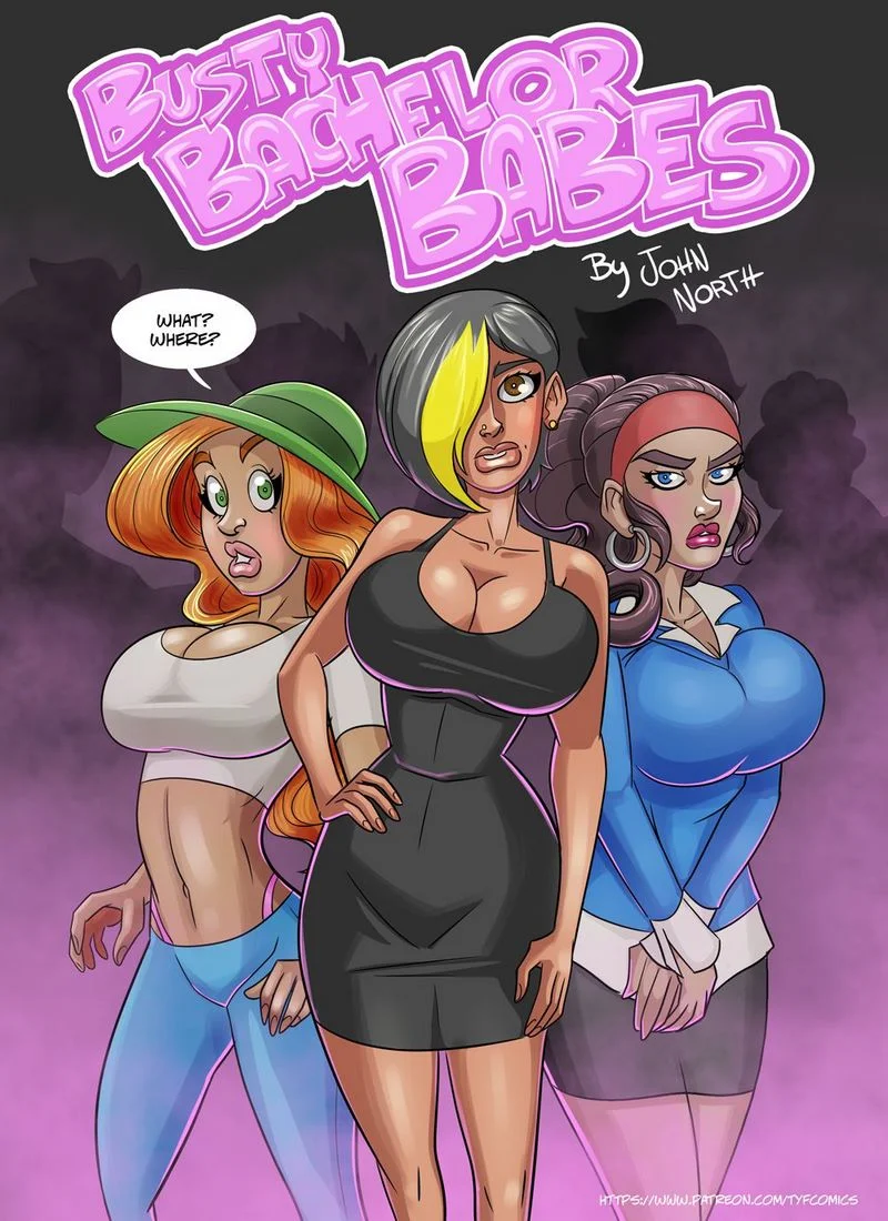 Busty Bachelor Babes [John North] cover