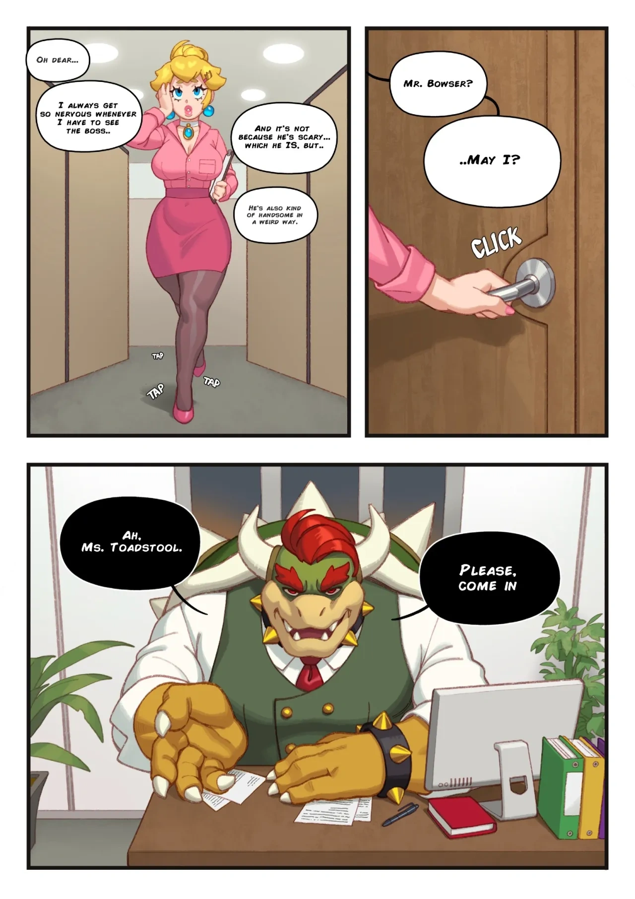 Office Affair [Riz], 1. Office Affair [Super Mario Brothers], page 3 of 17