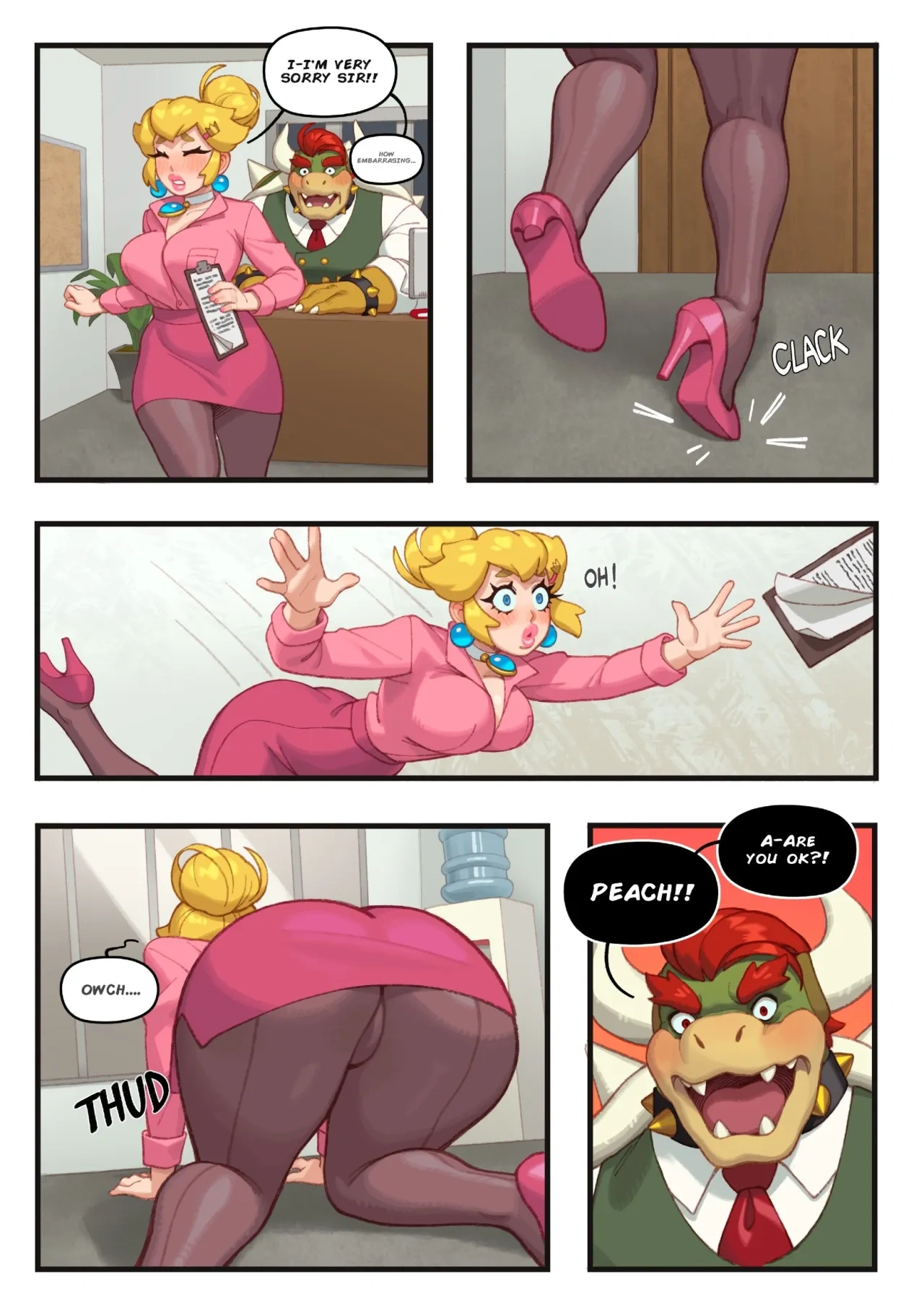 Office Affair [Riz], 1. Office Affair [Super Mario Brothers], page 5 of 17
