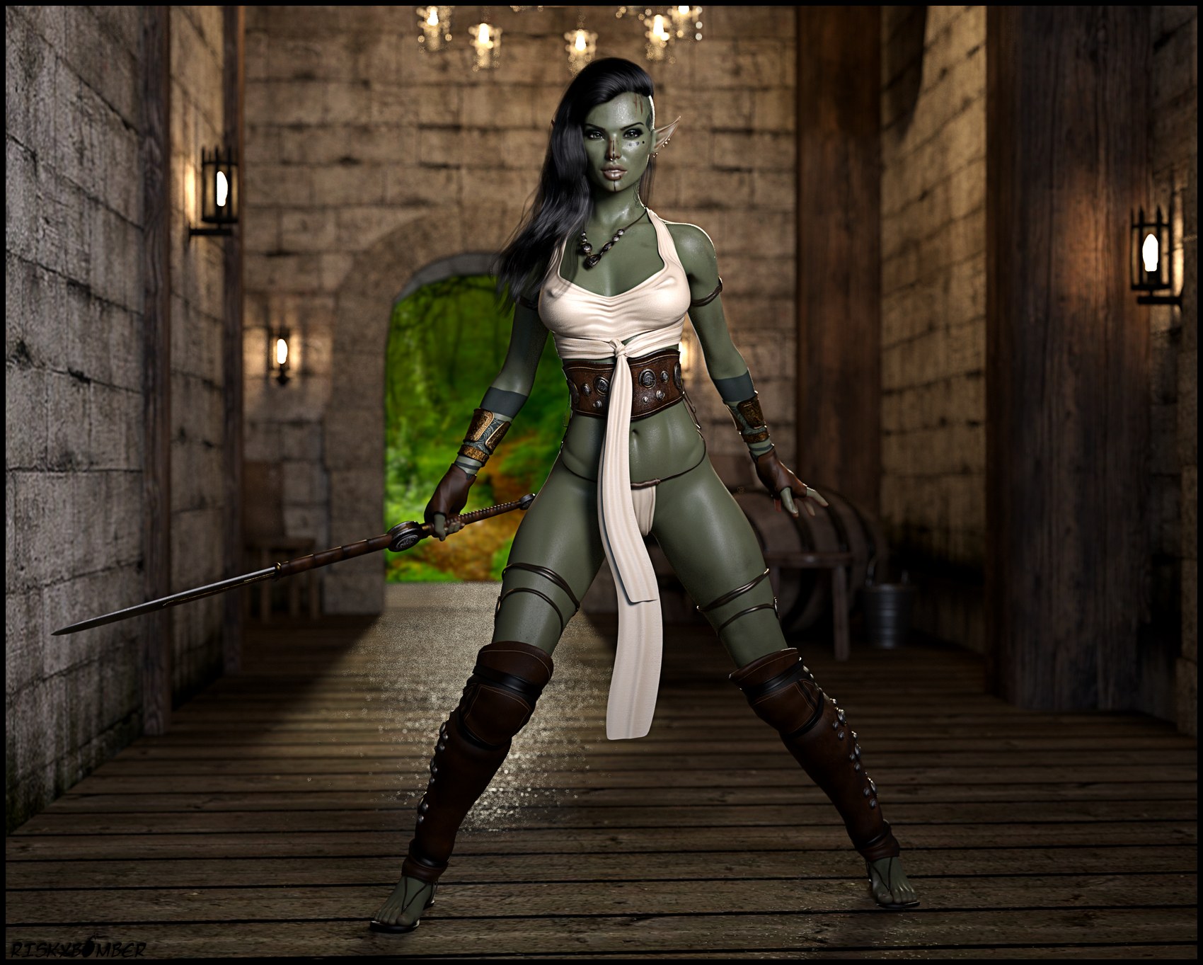 Orc Huntress [Riskybomber], Orc Huntress, page 1 of 18