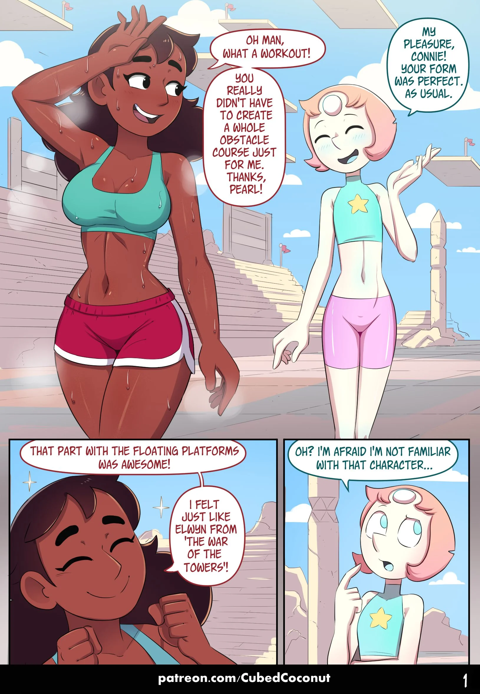 Pearl’s Fav Student (Steven Universe), 1 . Pearl's Fav Student - Chapter 1 [CubedCoconut], page 2 of 43