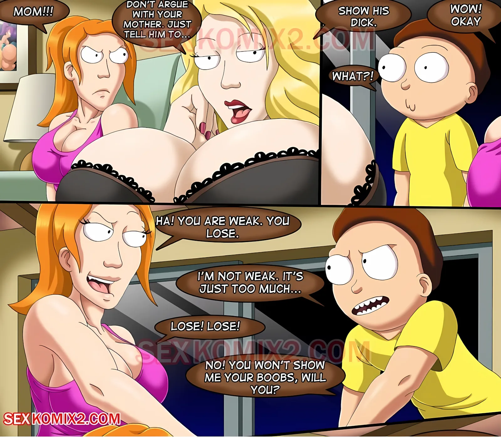 Rick and Morty – I dare you to [Sexkomix], Rick and Morty – I dare you to, page 8 of 37
