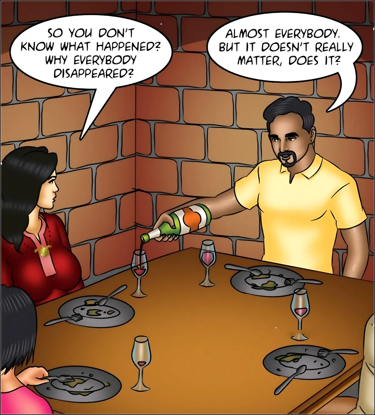 Savita Bhabhi 141-153 [Kirtu], Savita Bhabhi Episode 151 - The Last Woman on Earth, page 113 of 140