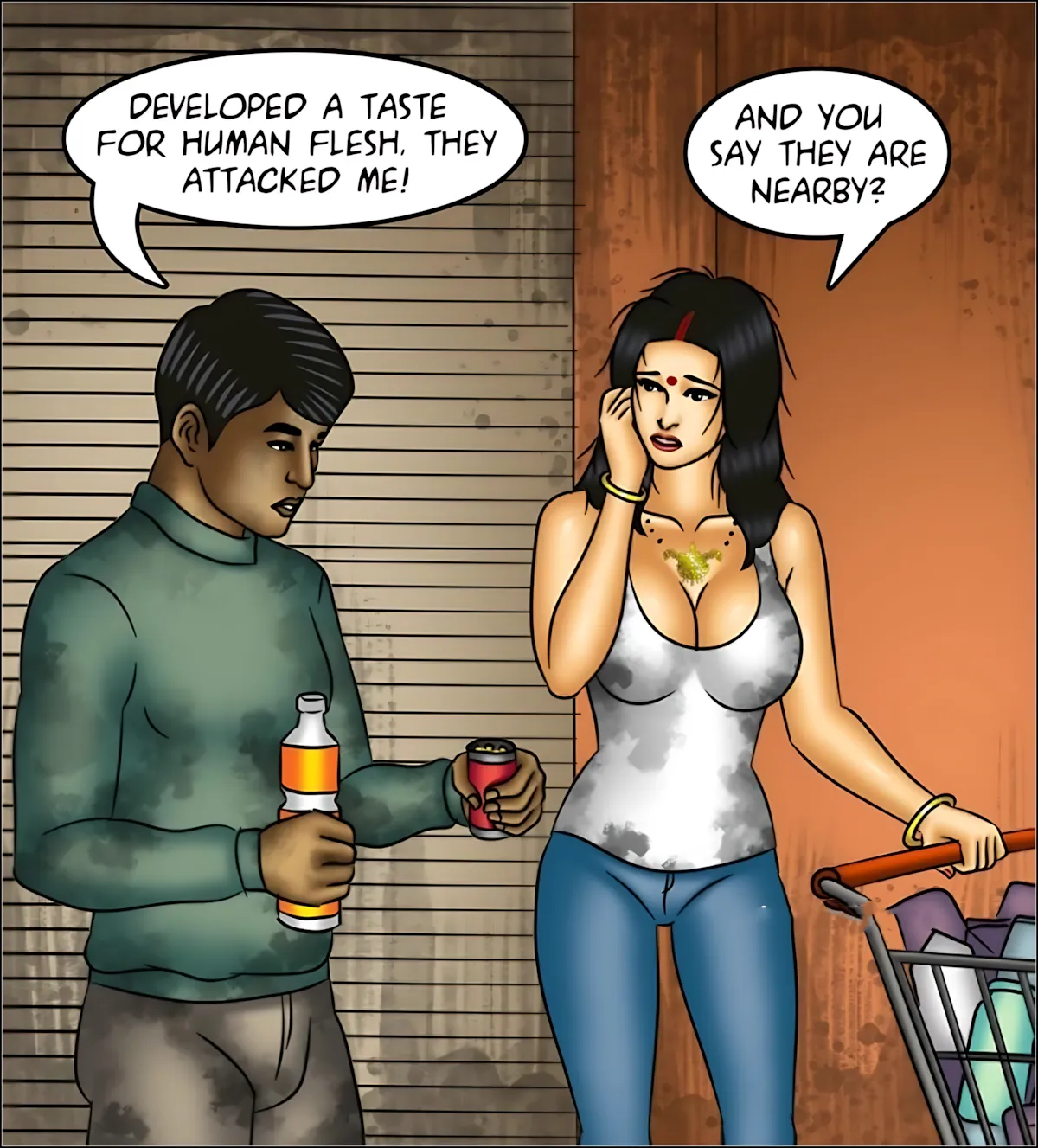Savita Bhabhi 141-153 [Kirtu], Savita Bhabhi Episode 151 - The Last Woman on Earth, page 23 of 140