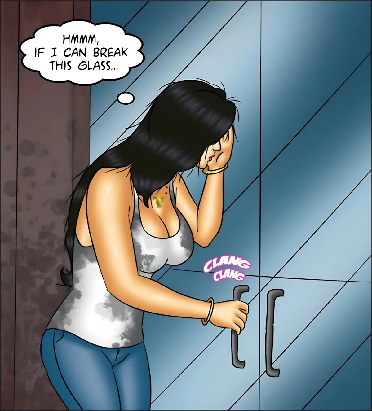 Savita Bhabhi 141-153 [Kirtu], Savita Bhabhi Episode 151 - The Last Woman on Earth, page 9 of 140