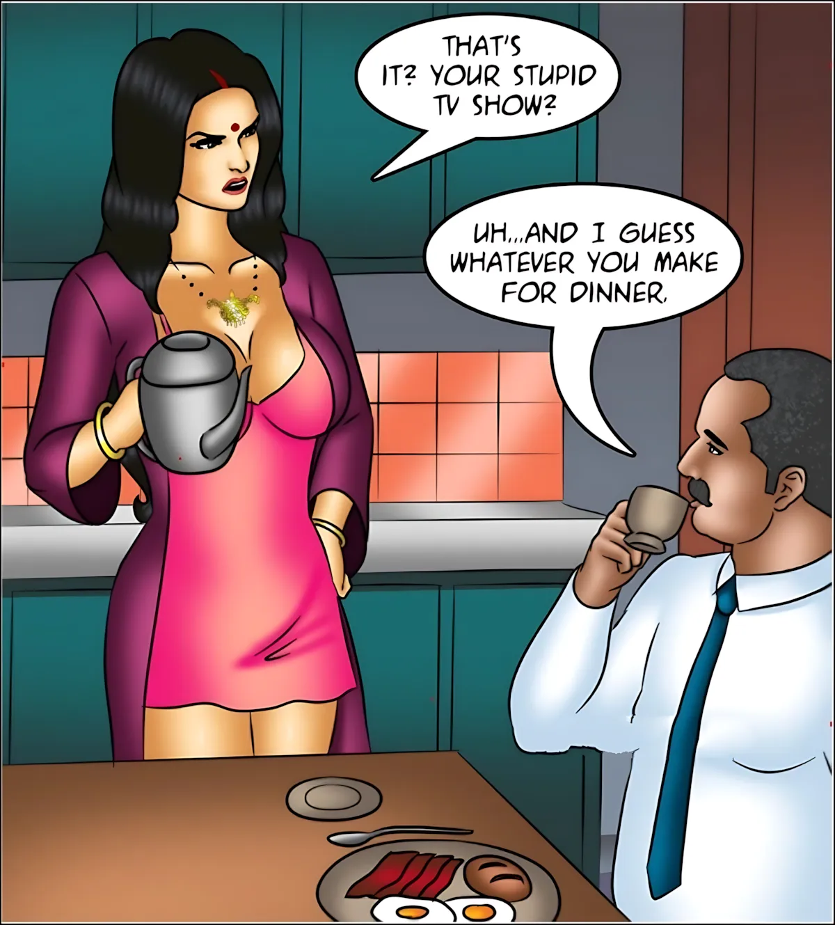Savita Bhabhi 141-153 [Kirtu], Savita Bhabhi Episode 150 - Vamika's Secret, page 21 of 129