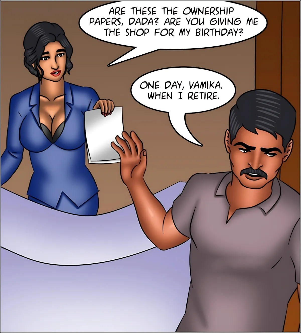 Savita Bhabhi 141-153 [Kirtu], Savita Bhabhi Episode 150 - Vamika's Secret, page 56 of 129