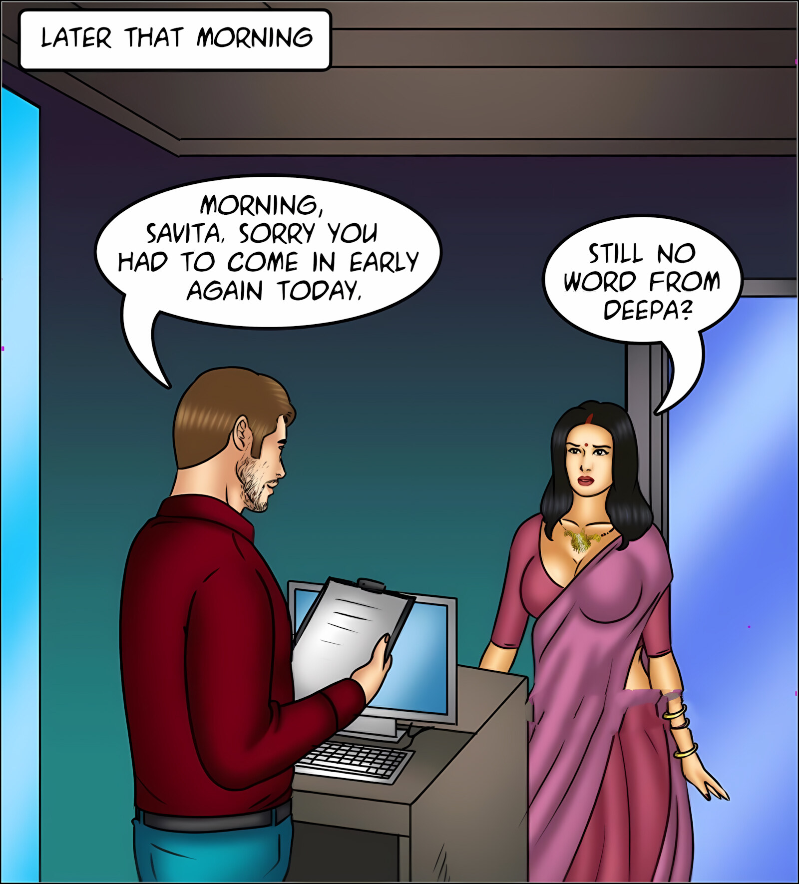 Savita Bhabhi 141-153 [Kirtu], Savita Bhabhi 149 - On The Rebound, page 24 of 143
