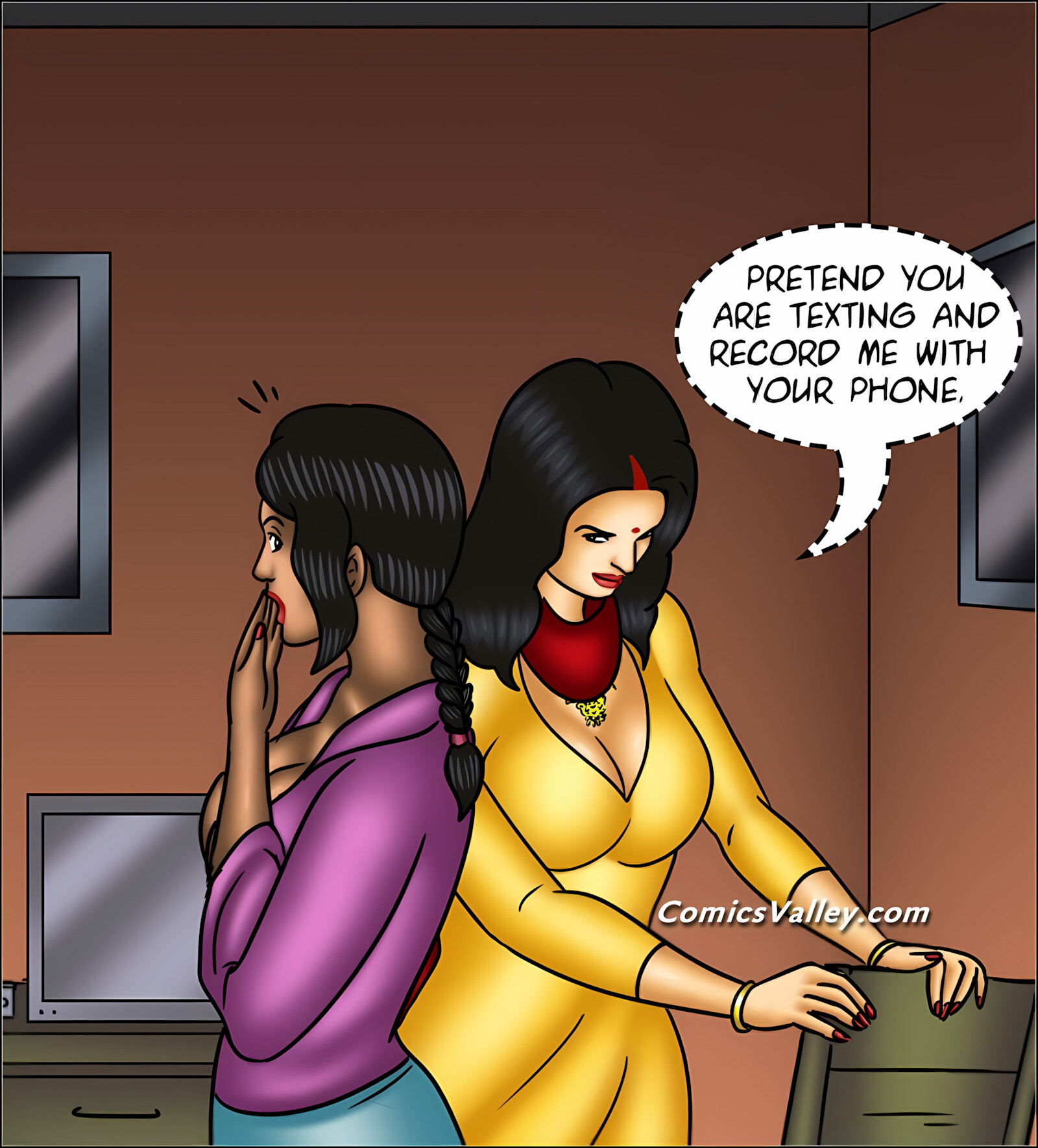 Savita Bhabhi 141-153 [Kirtu], Savita Bhabhi 147 - The Artist's Muse 2, page 65 of 142