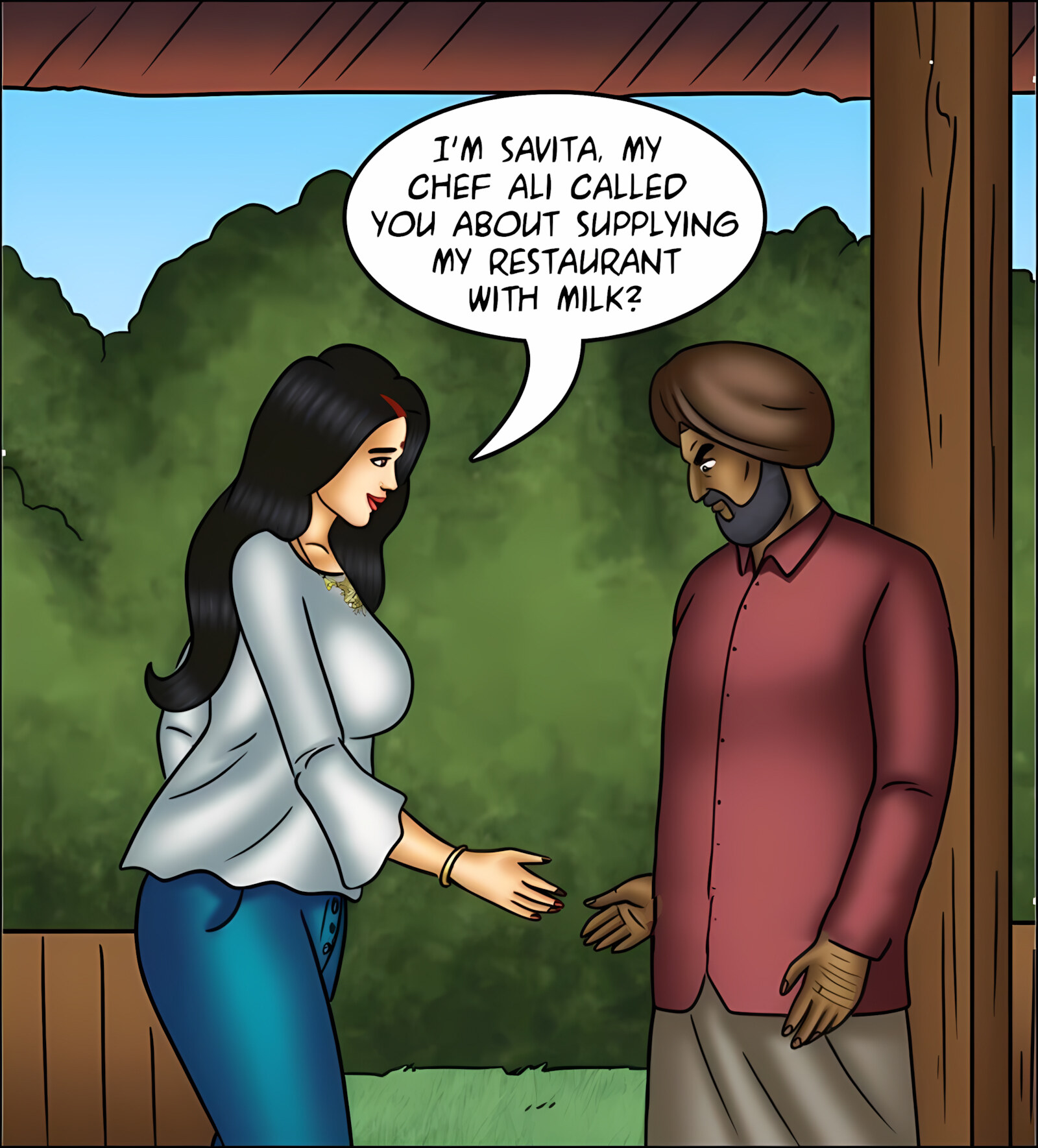Savita Bhabhi 141-153 [Kirtu], Savita Bhabhi 144 - Milking It!, page 38 of 142