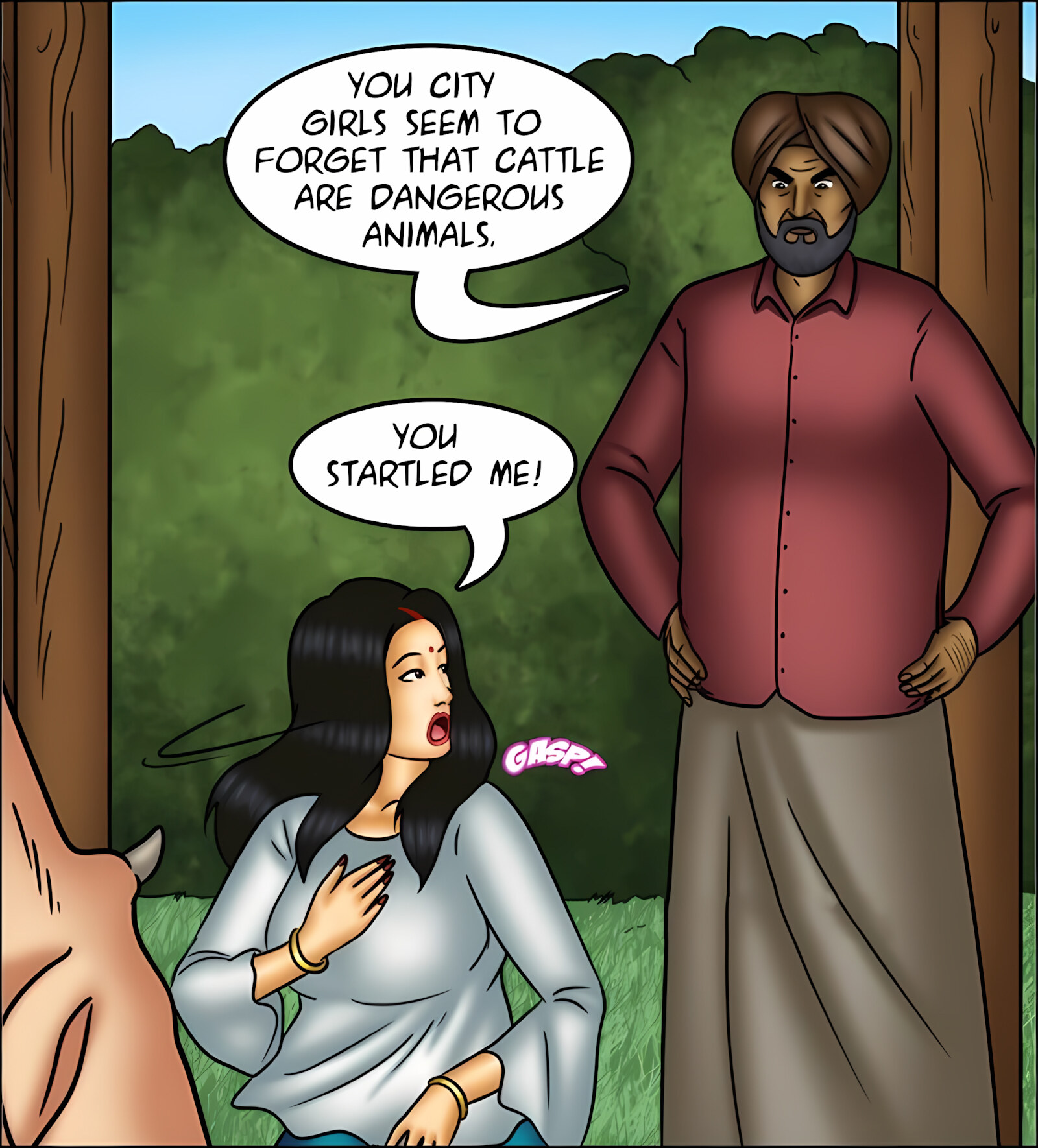 Savita Bhabhi 141-153 [Kirtu], Savita Bhabhi 144 - Milking It!, page 39 of 142