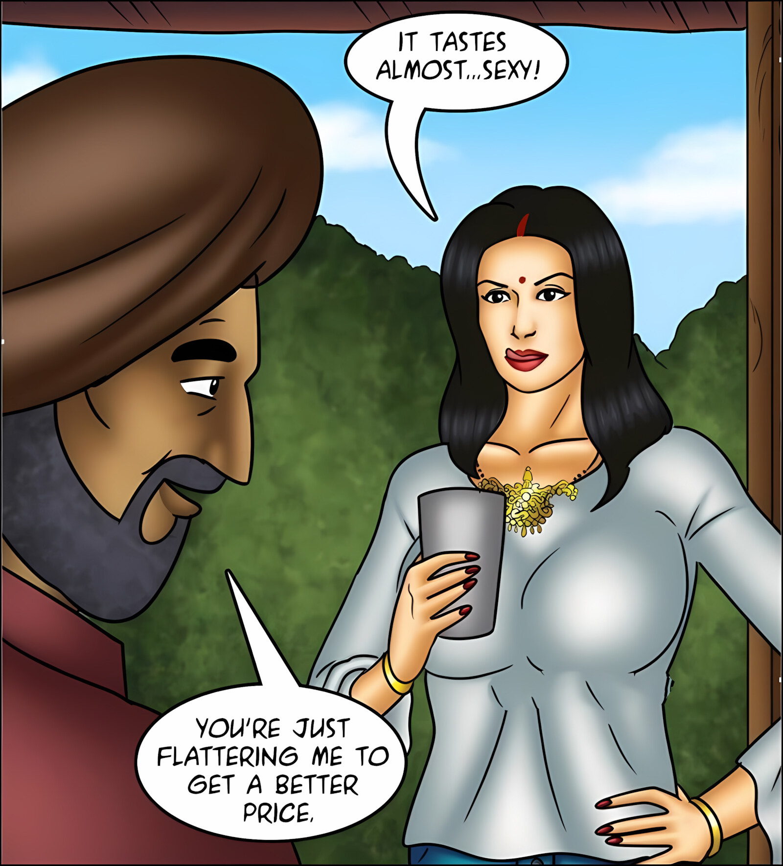 Savita Bhabhi 141-153 [Kirtu], Savita Bhabhi 144 - Milking It!, page 52 of 142