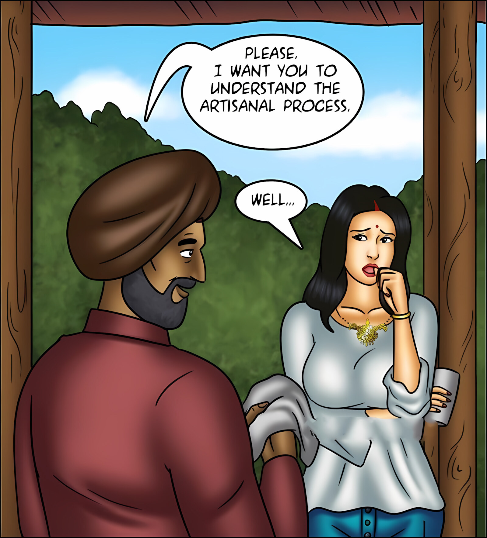 Savita Bhabhi 141-153 [Kirtu], Savita Bhabhi 144 - Milking It!, page 55 of 142