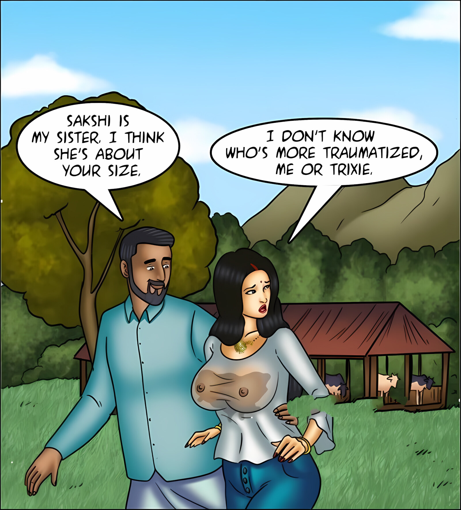Savita Bhabhi 141-153 [Kirtu], Savita Bhabhi 144 - Milking It!, page 62 of 142