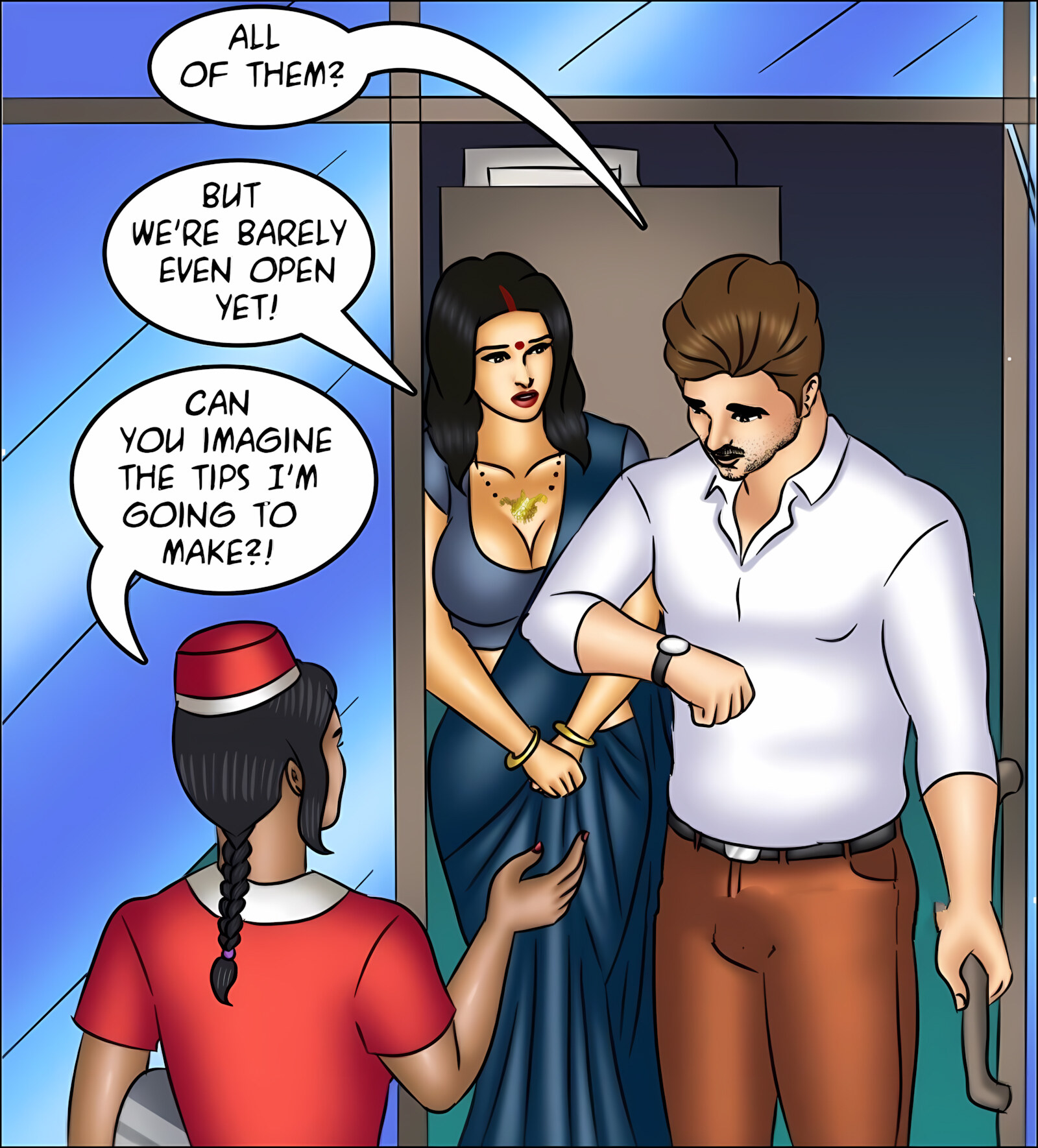 Savita Bhabhi 141-153 [Kirtu], Savita Bhabhi 143 - What a Headache!, page 44 of 142