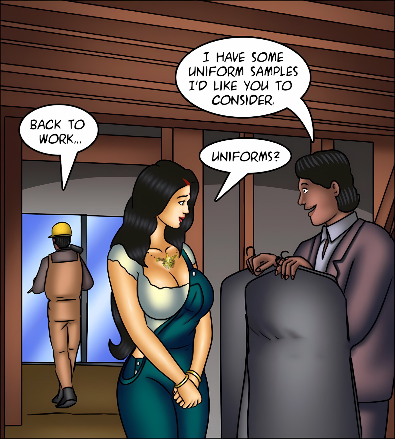 Savita Bhabhi 141-153 [Kirtu], Savita Bhabhi 142 - Renovations, page 58 of 141