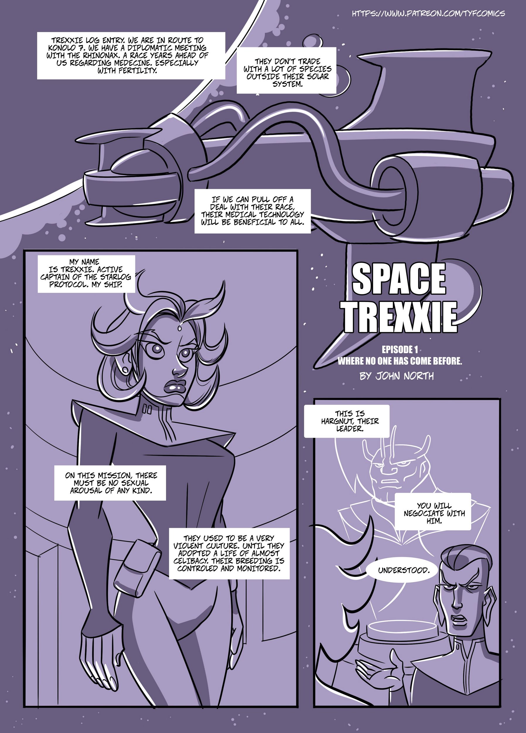 Space Trexxie [John North], Space Trexxie, page 3 of 19