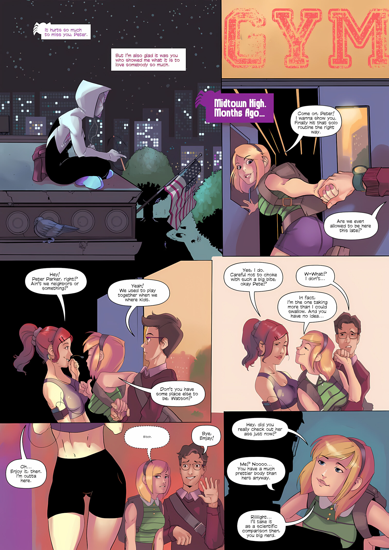 Spider Gwen [Tracy Scops], Spider Gwen 1, page 3 of 11