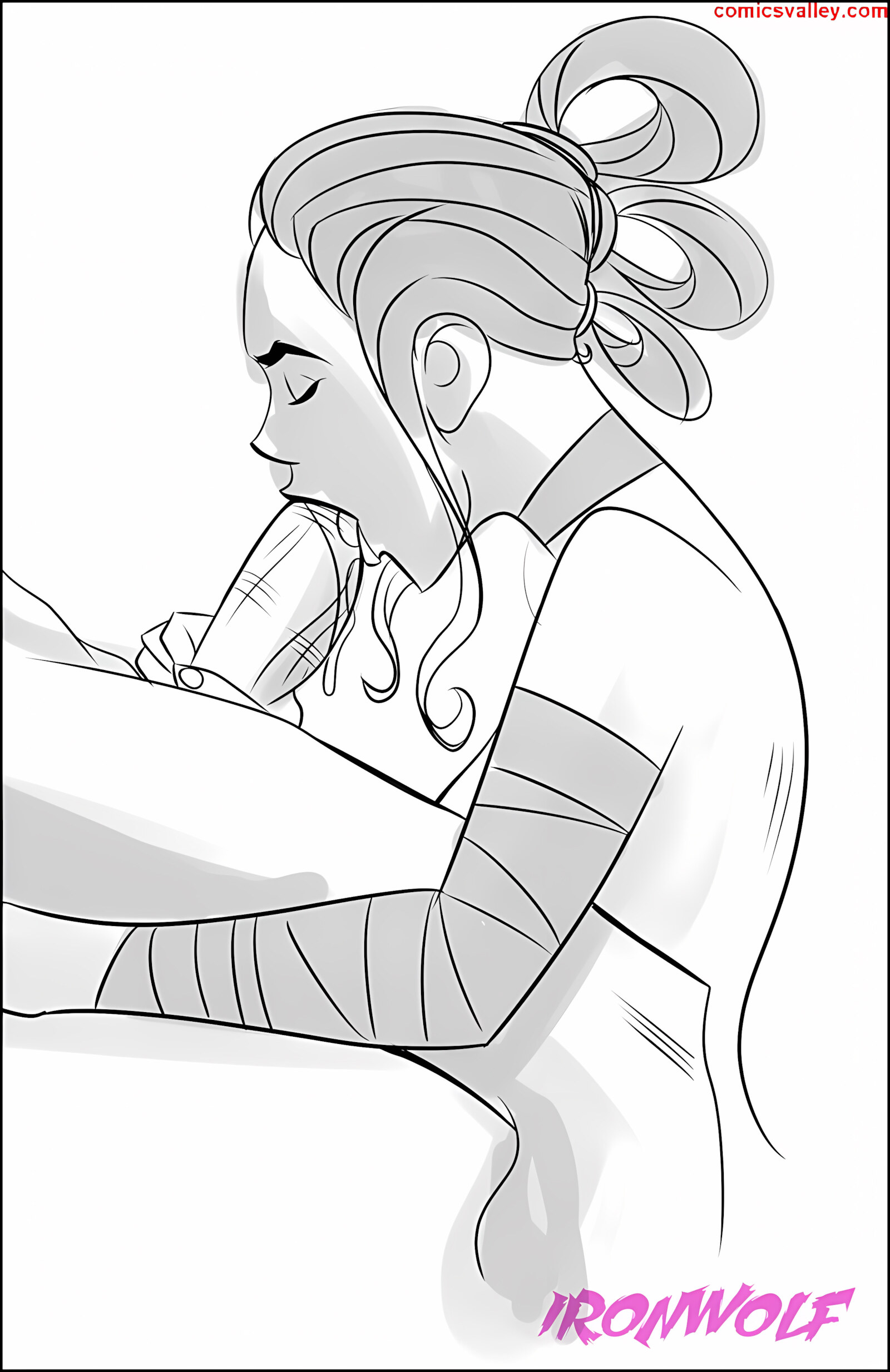 Star Wanks [Tease Comix], Star Wanks, page 2 of 24