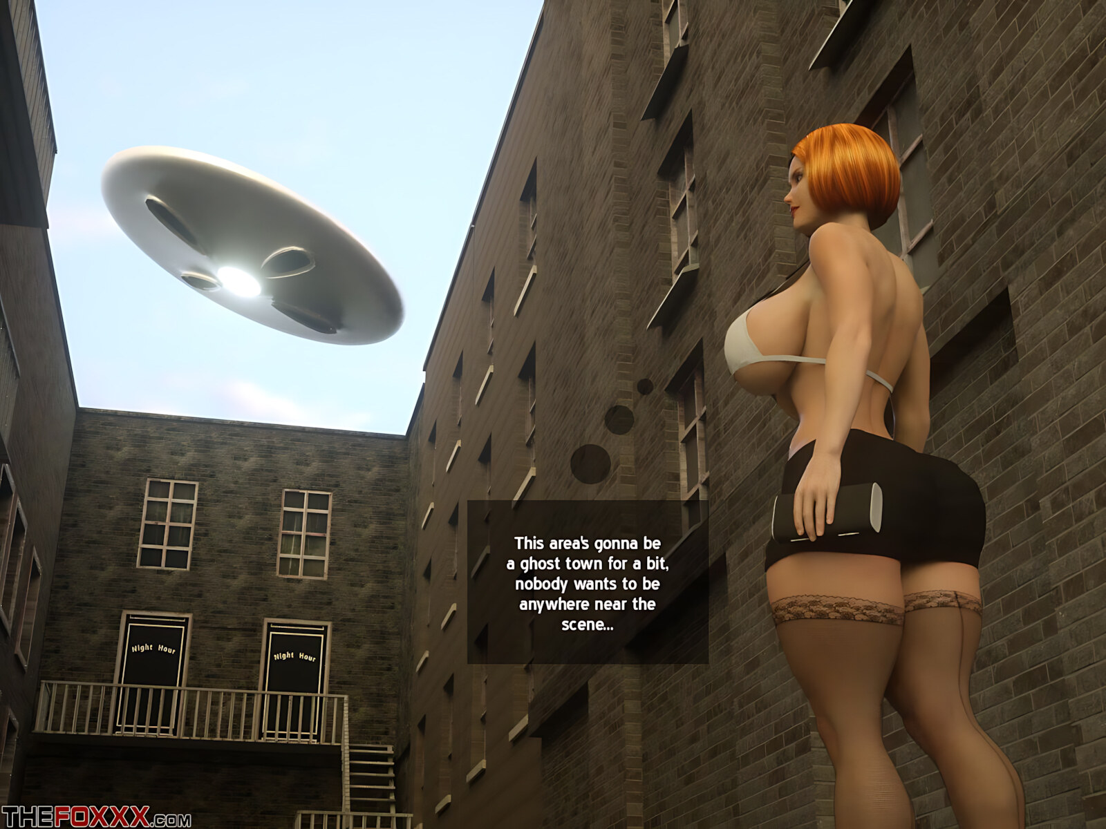 The Alien Abduction Of Batbabe [The FOXXX], The Alien Abduction Of Batbabe, page 4 of 20