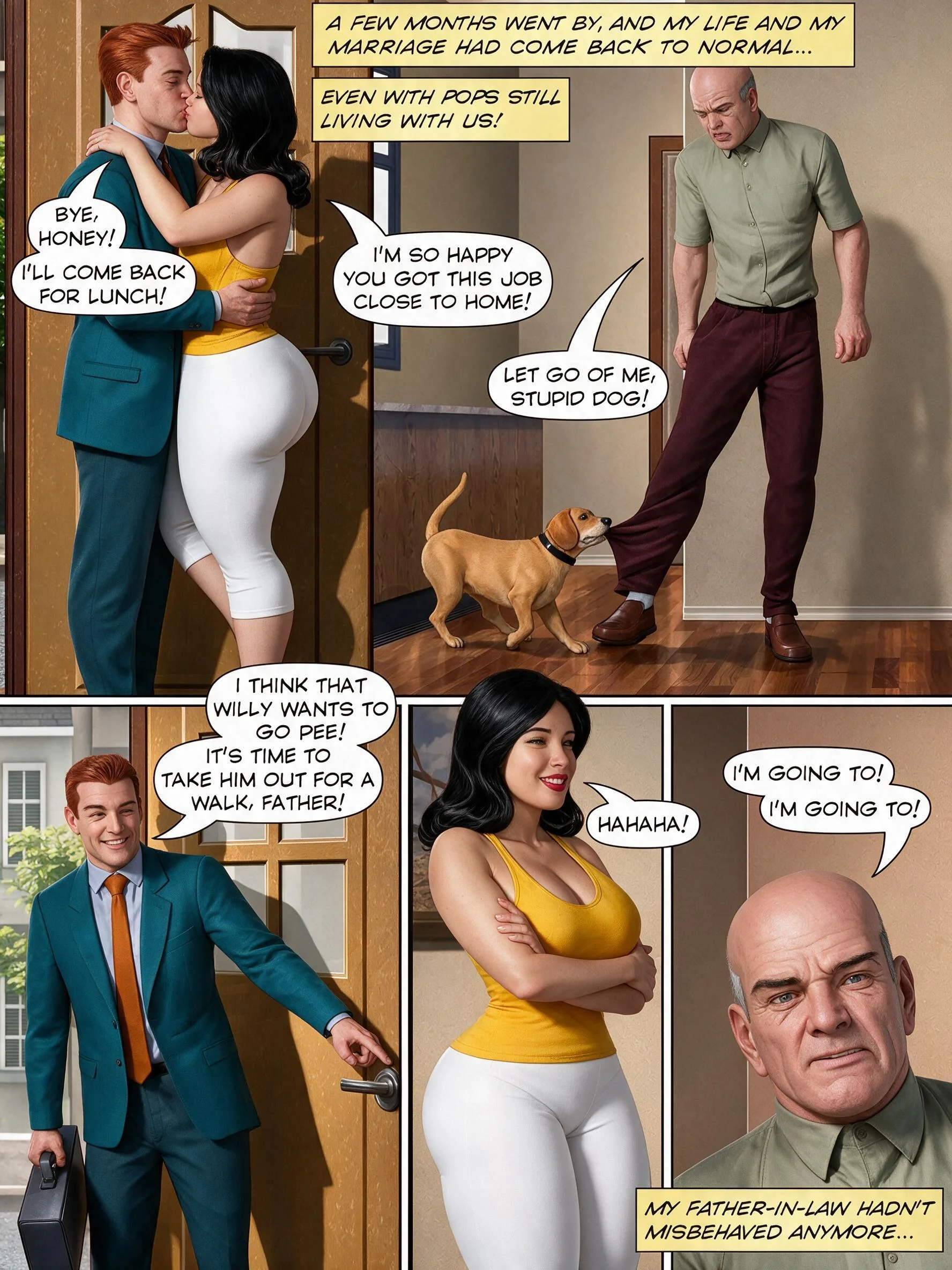 The Pervert Father in Law (AI Remastered), 3. The pervert father in law - Part 3 ( AI Gen ), page 17 of 28