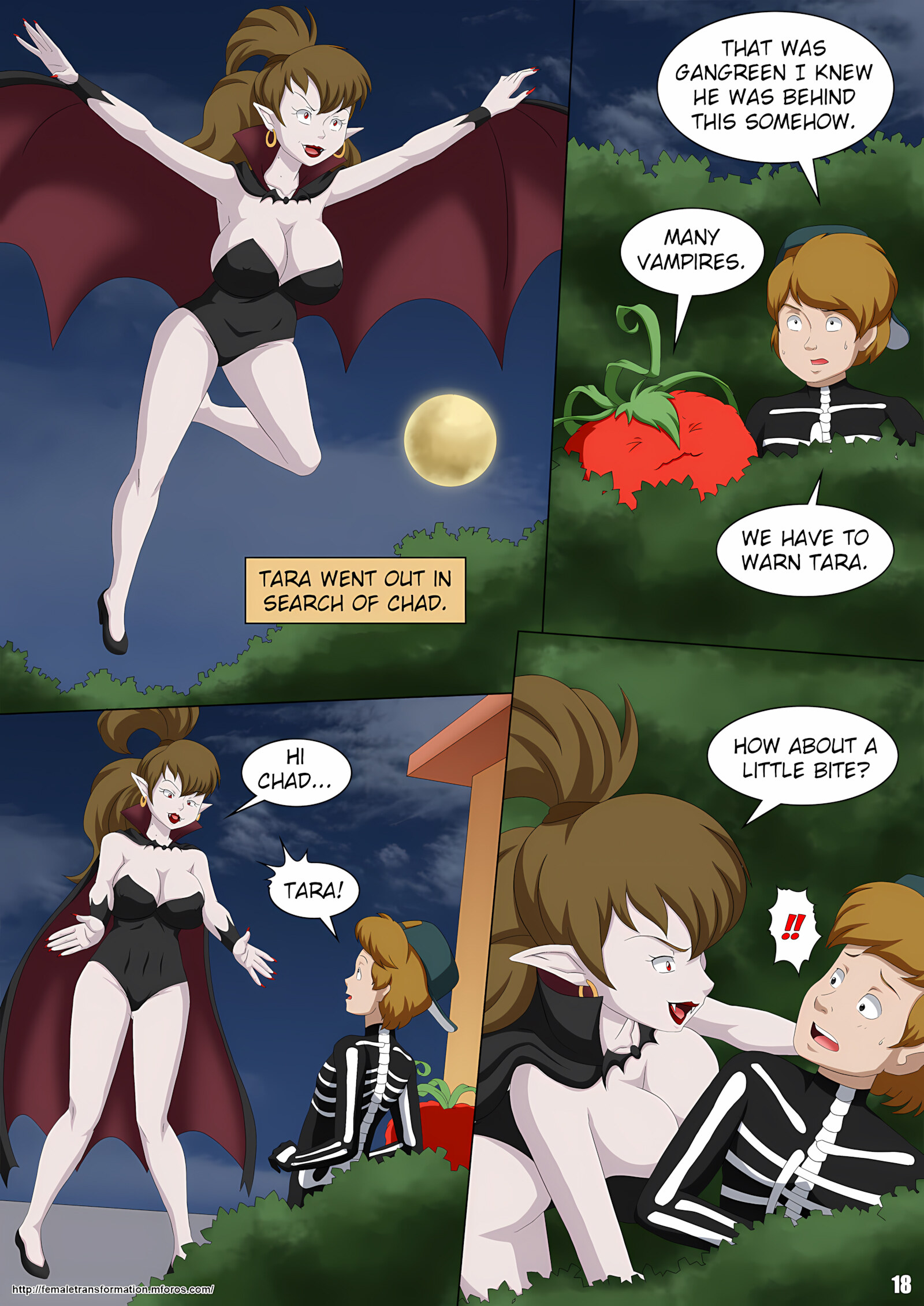 Vamp or Treat (Attack of The Killer Tomatoes) [Locofuria], Vamp or Treat (Attack of The Killer Tomatoes), page 19 of 25