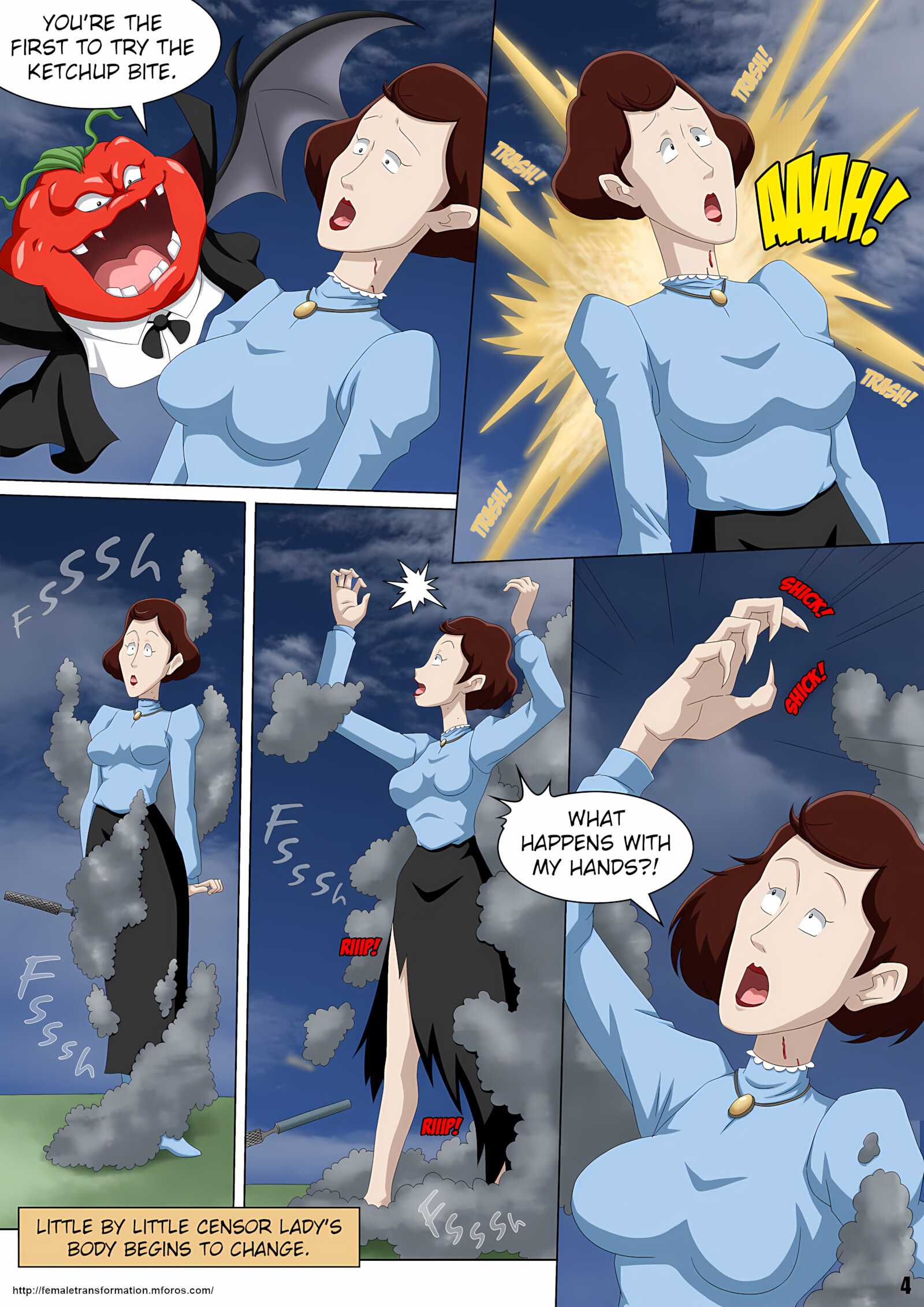 Vamp or Treat (Attack of The Killer Tomatoes) [Locofuria], Vamp or Treat (Attack of The Killer Tomatoes), page 5 of 25