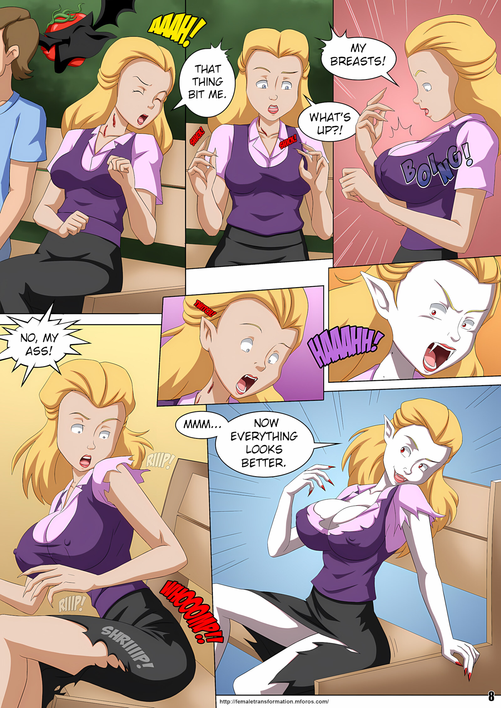 Vamp or Treat (Attack of The Killer Tomatoes) [Locofuria], Vamp or Treat (Attack of The Killer Tomatoes), page 9 of 25