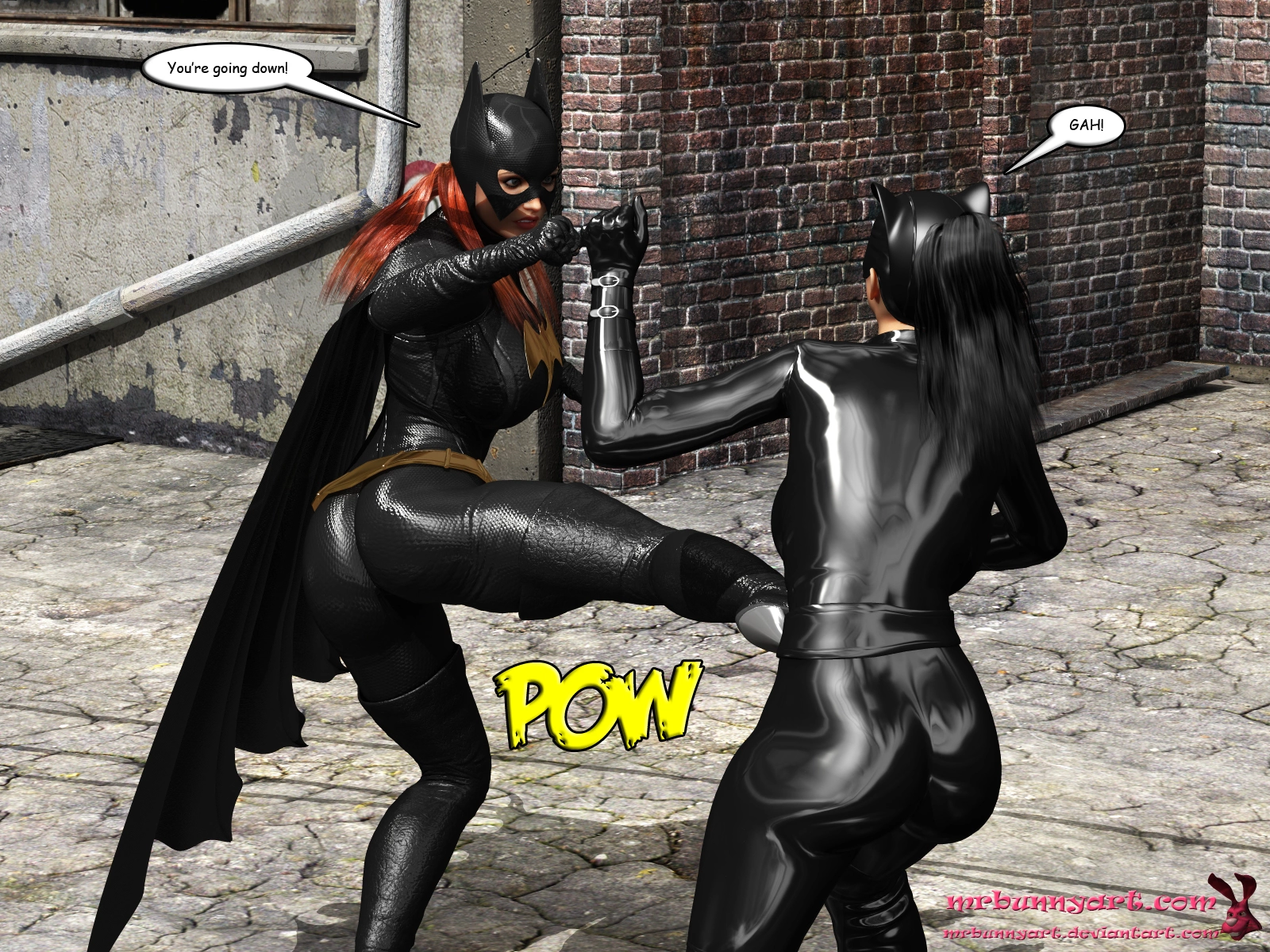Batgirl vs Cain [MrBunnyArt], Batgirl vs Cain, page 14 of 71