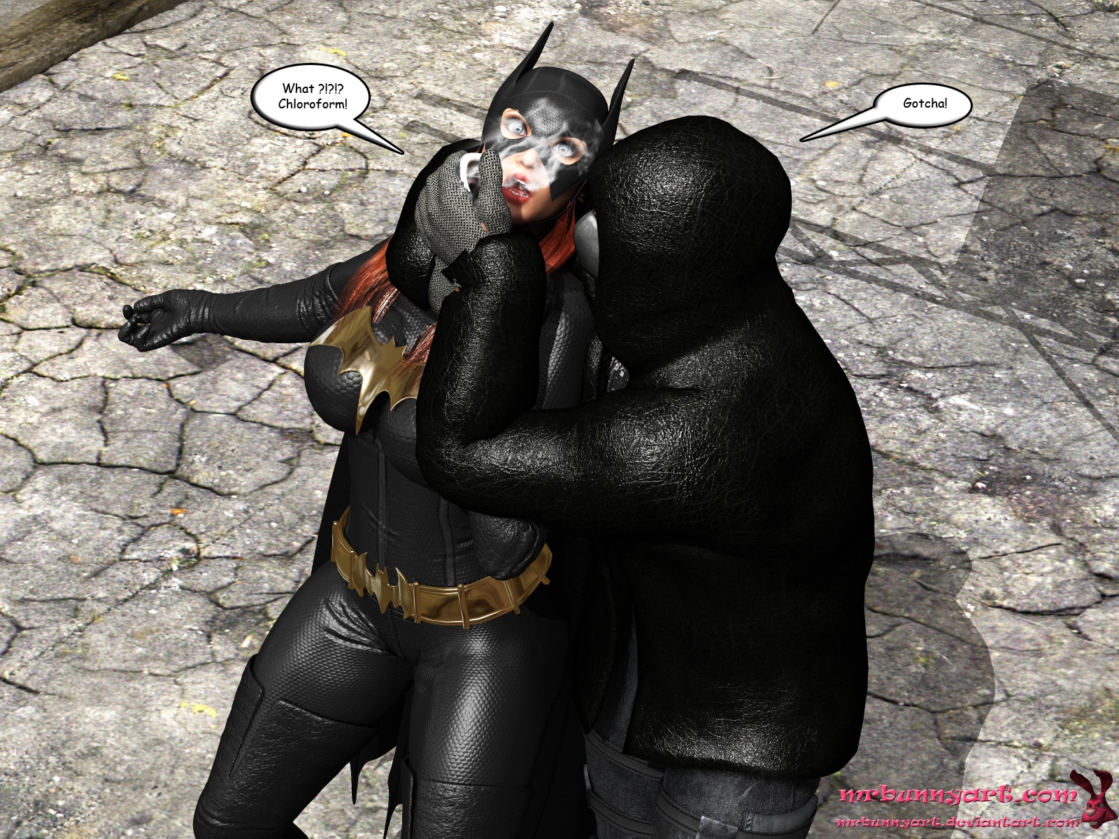 Batgirl vs Cain [MrBunnyArt], Batgirl vs Cain, page 17 of 71