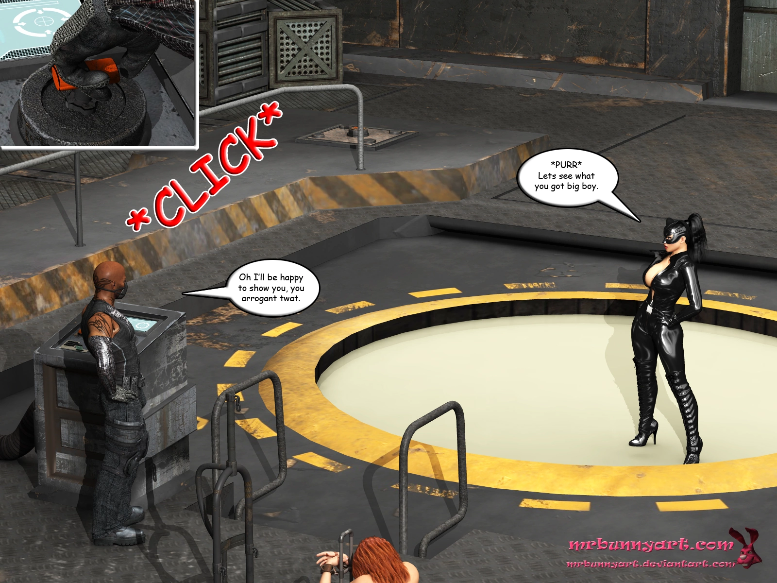 Batgirl vs Cain [MrBunnyArt], Batgirl vs Cain, page 54 of 71