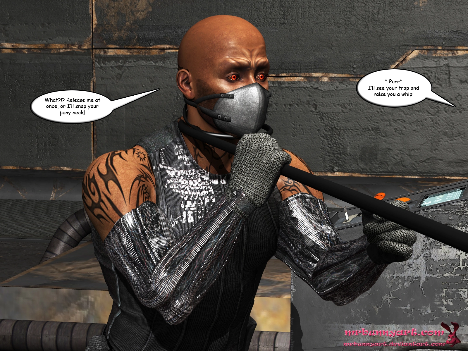 Batgirl vs Cain [MrBunnyArt], Batgirl vs Cain, page 56 of 71