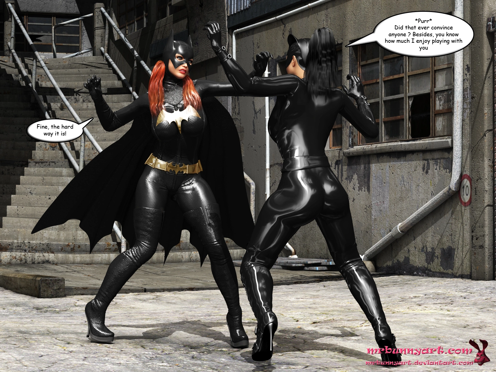 Batgirl vs Cain [MrBunnyArt], Batgirl vs Cain, page 7 of 71
