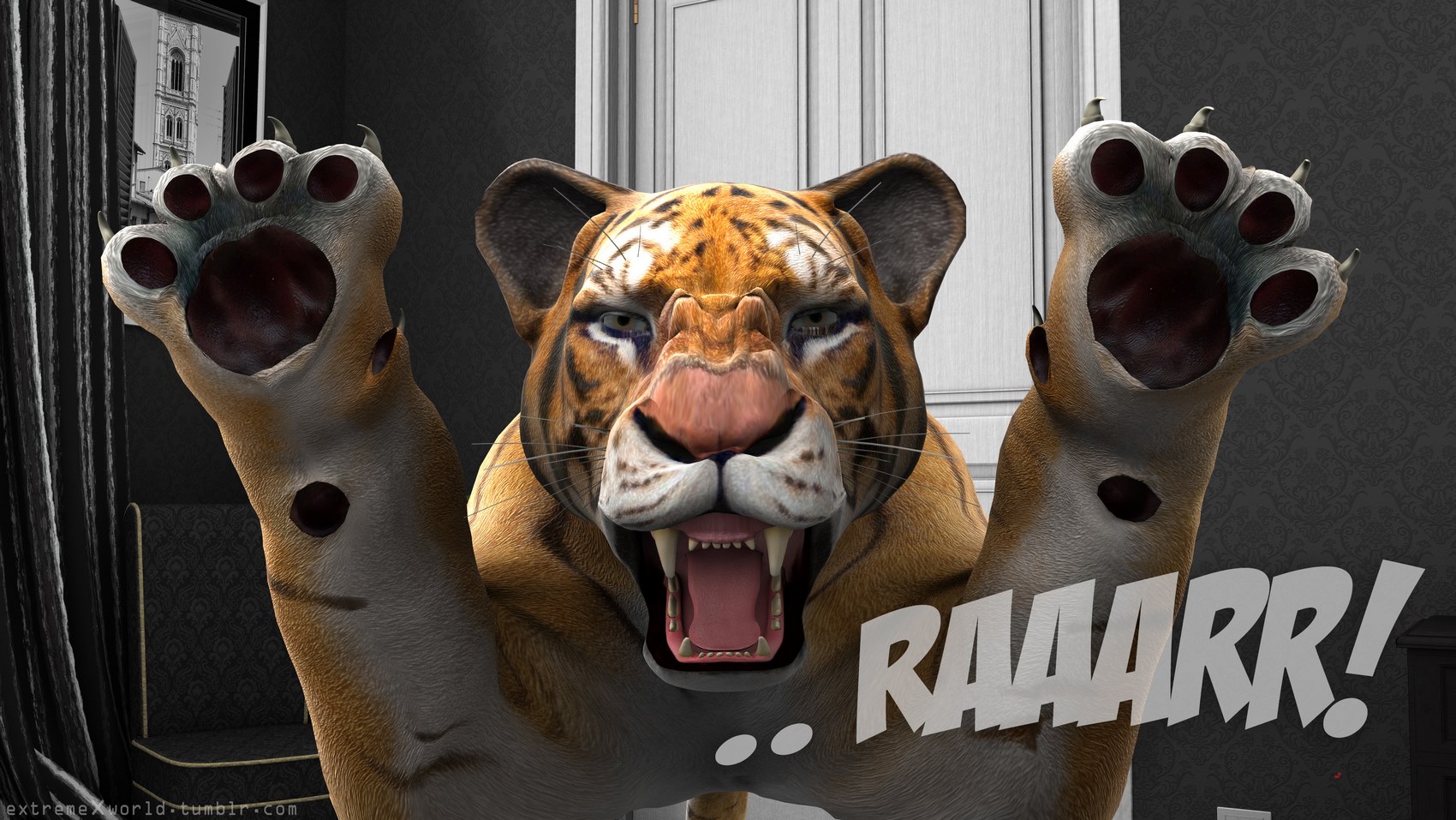 Wild Princess with Tiger [Extremexworld], Wild Princess with Tiger, page 45 of 77