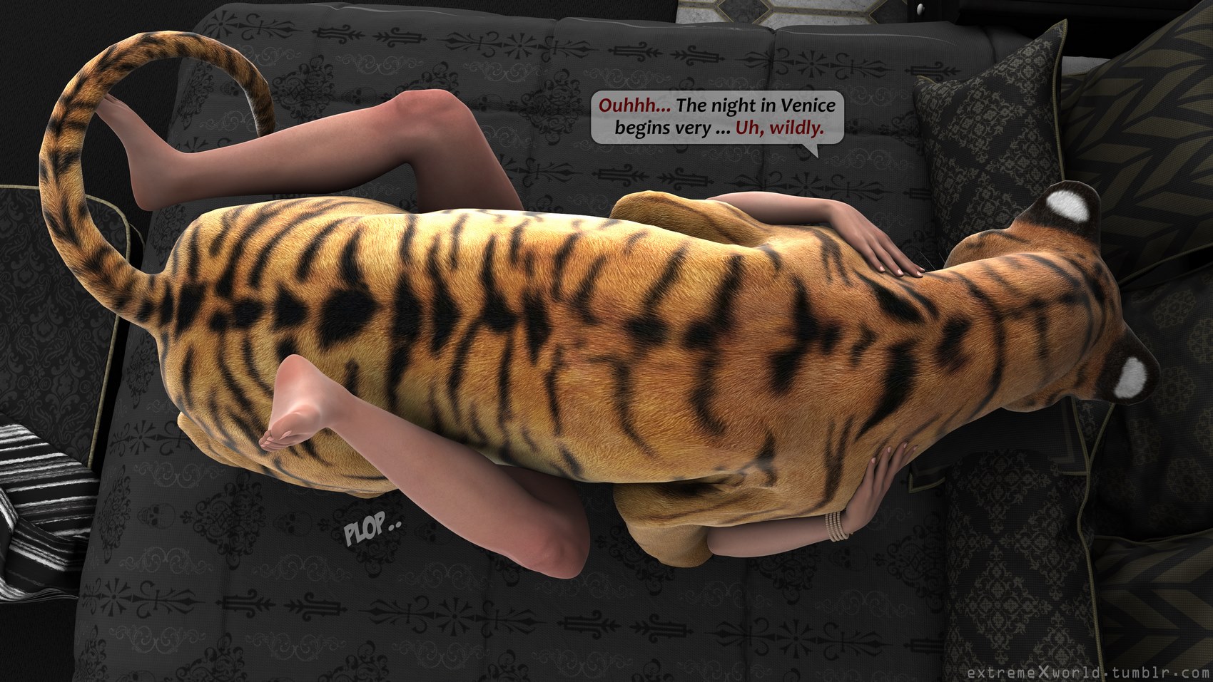 Wild Princess with Tiger [Extremexworld], Wild Princess with Tiger, page 55 of 77