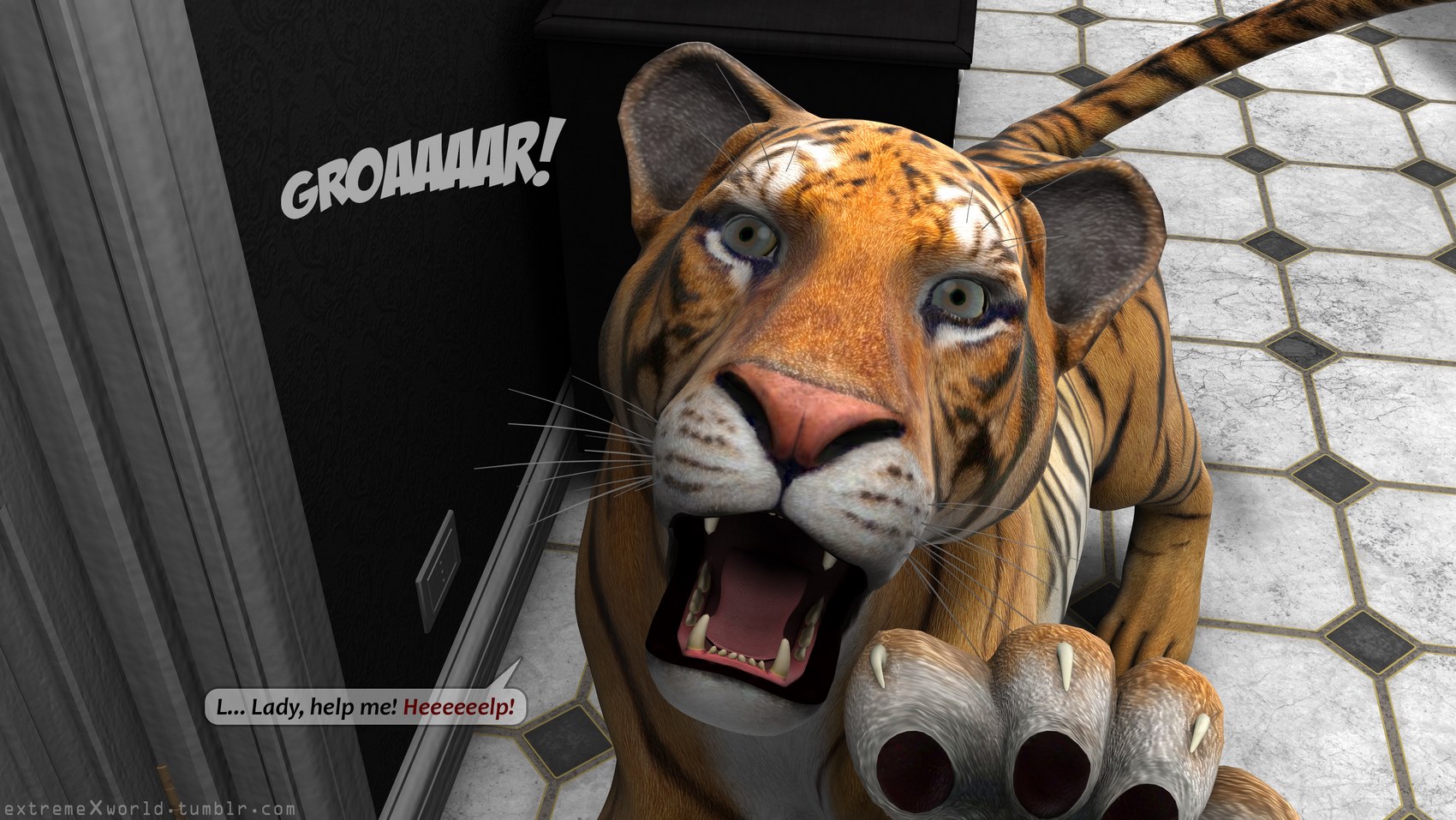 Wild Princess with Tiger [Extremexworld], Wild Princess with Tiger, page 10 of 77