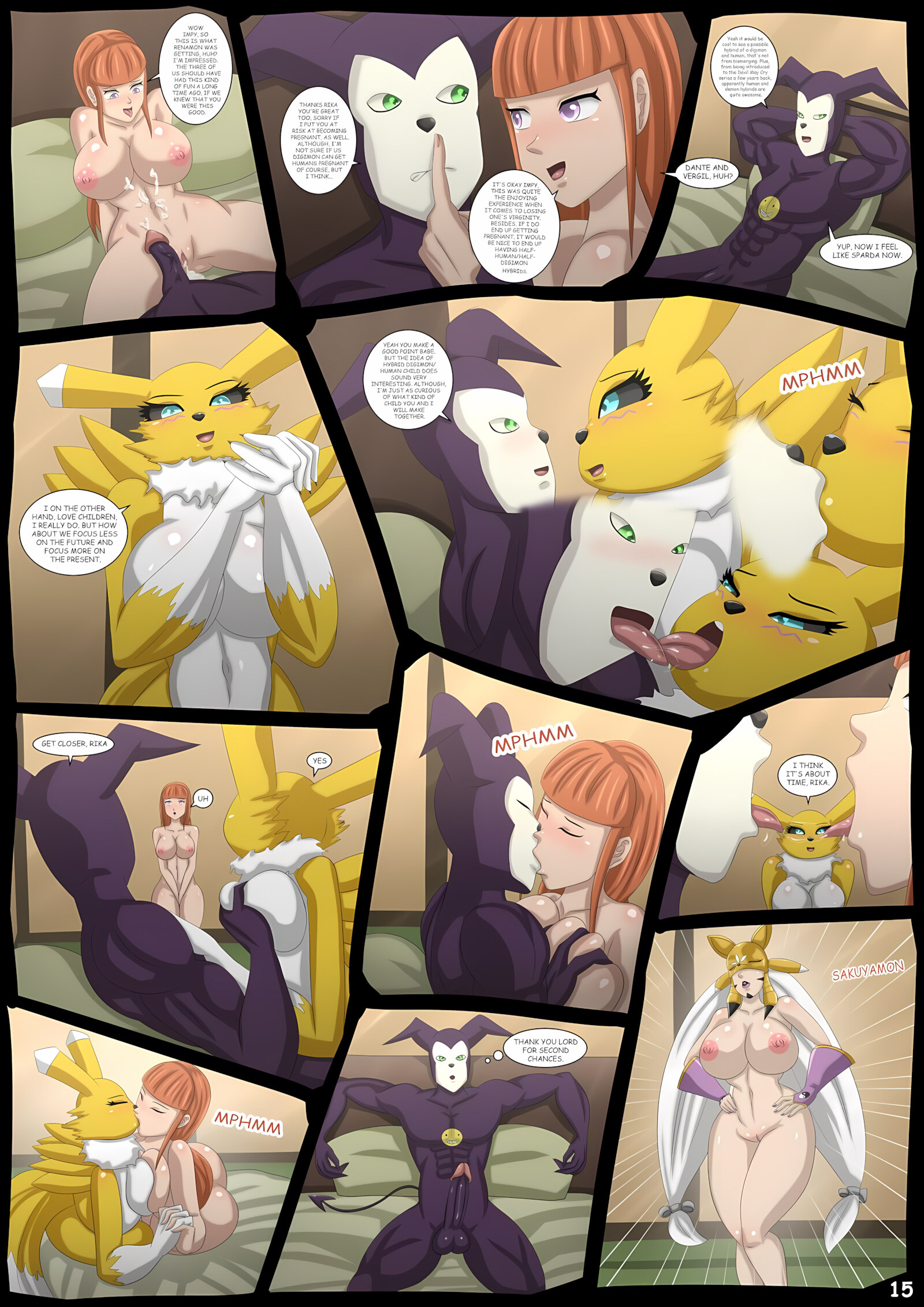 Biomerge Deviancy (Digimon) [Magnificent Sexy Gals], Biomerge Deviancy, page 16 of 19