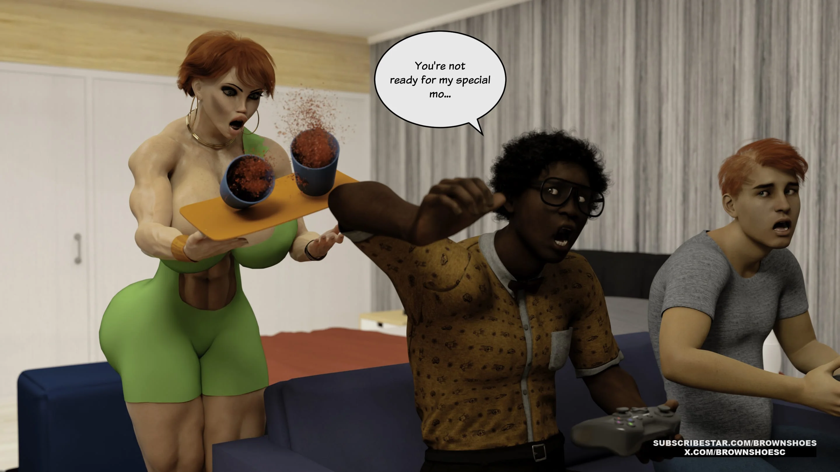 Blacked Home 11-12 [Brown Shoes], Blacked Home 13, page 21 of 84