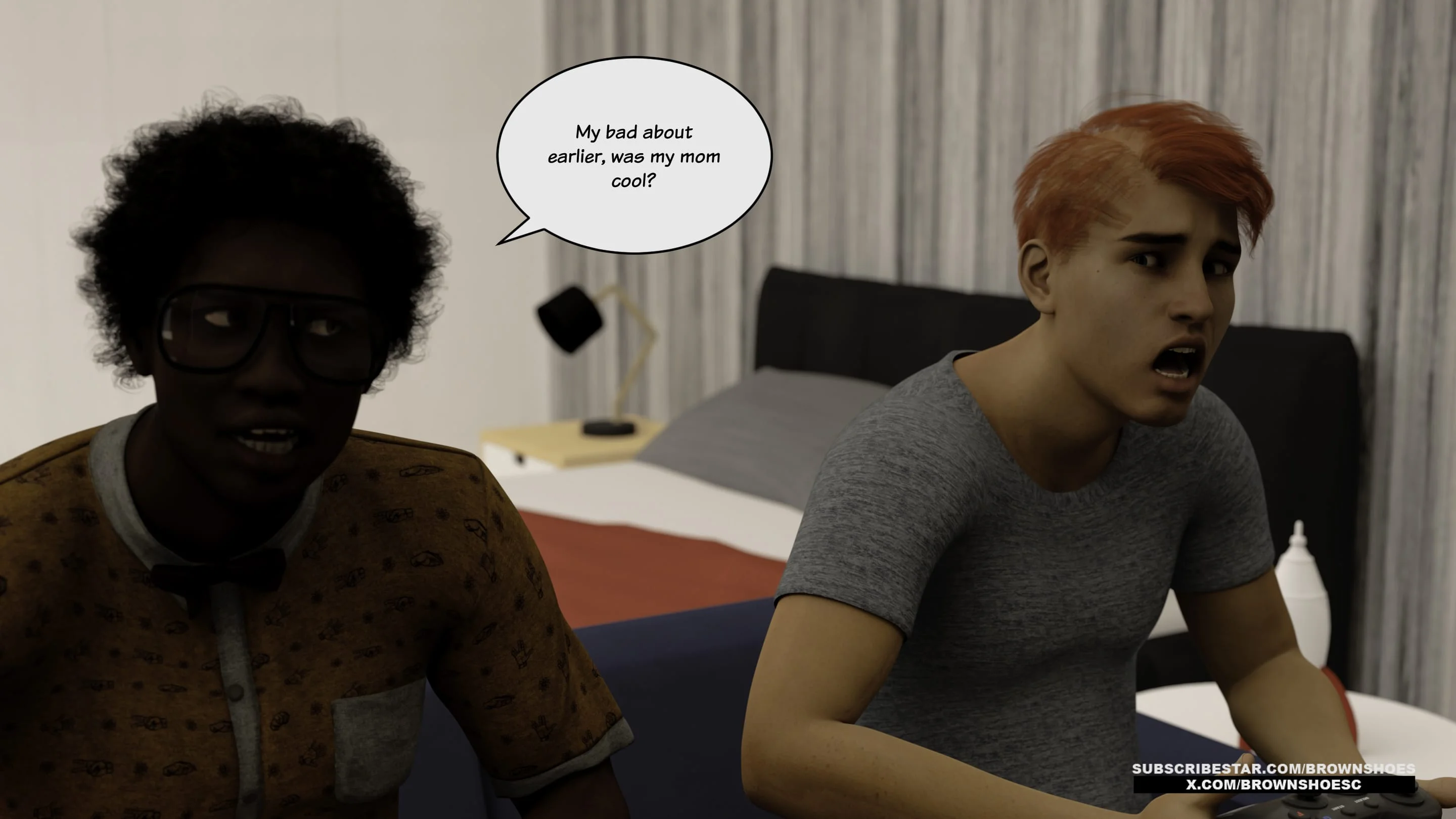 Blacked Home 11-12 [Brown Shoes], Blacked Home 13, page 41 of 84