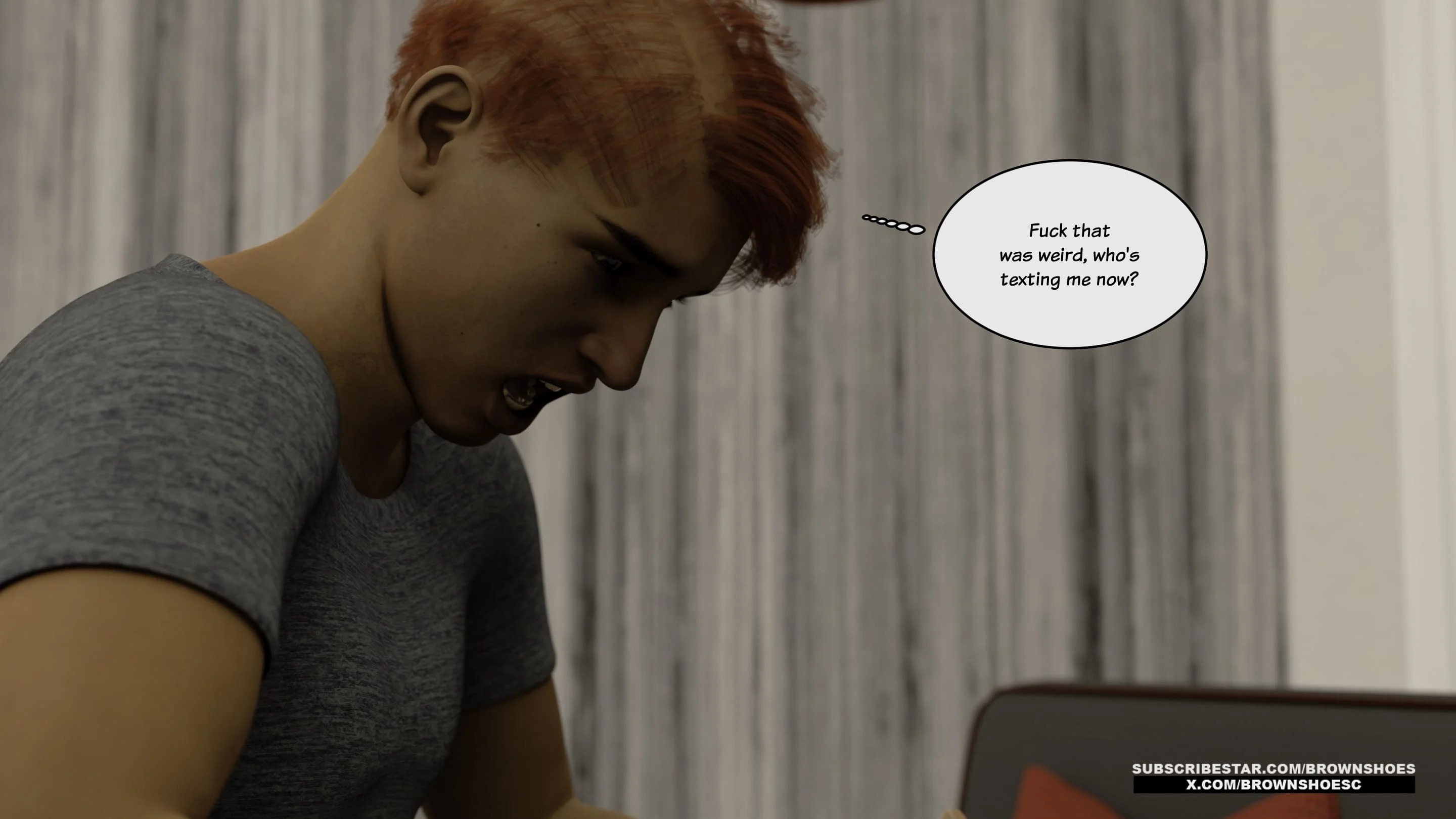 Blacked Home 11-12 [Brown Shoes], Blacked Home 13, page 43 of 84