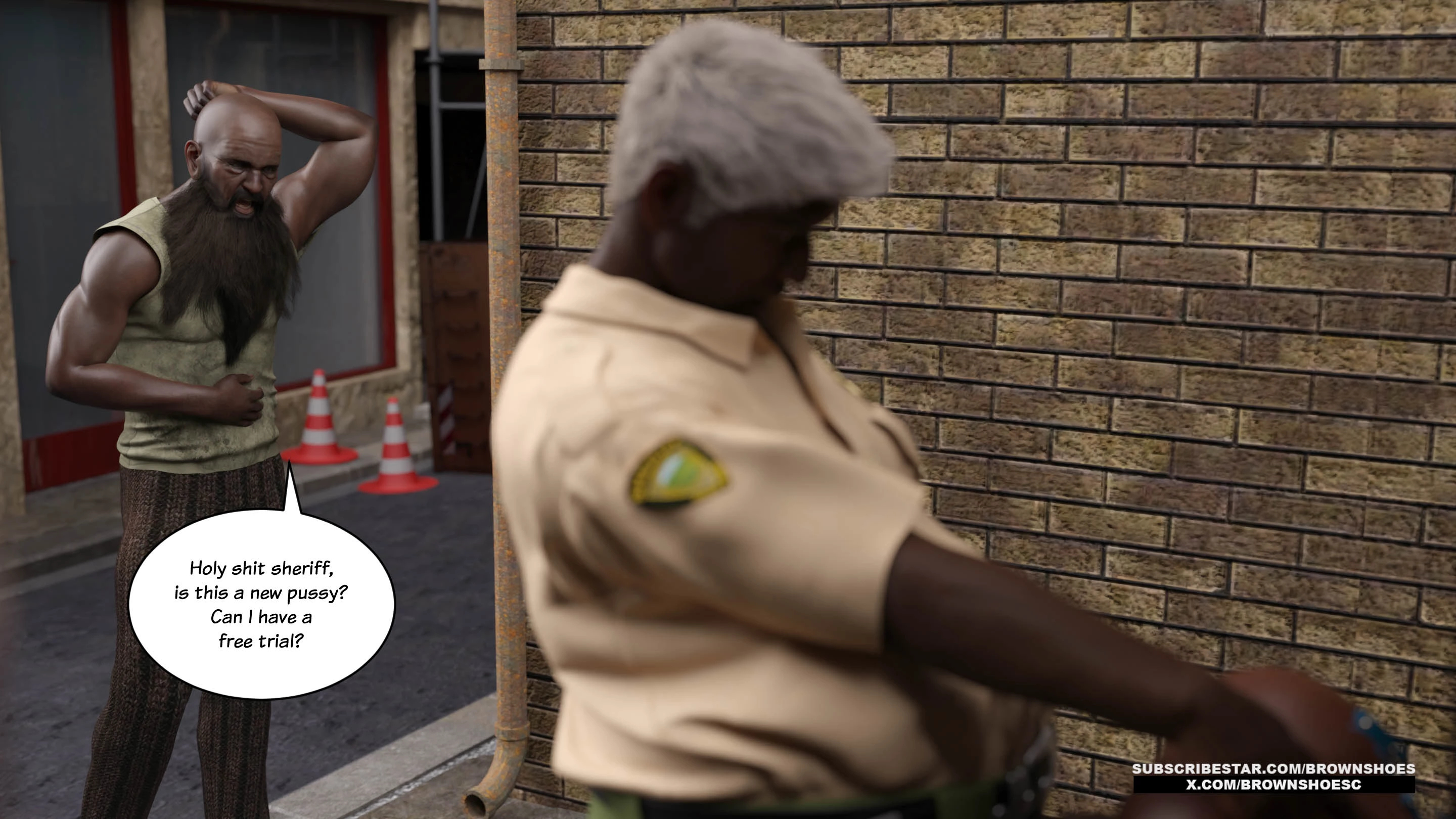 Blacked Home 11-12 [Brown Shoes], Blacked Home 11, page 45 of 64