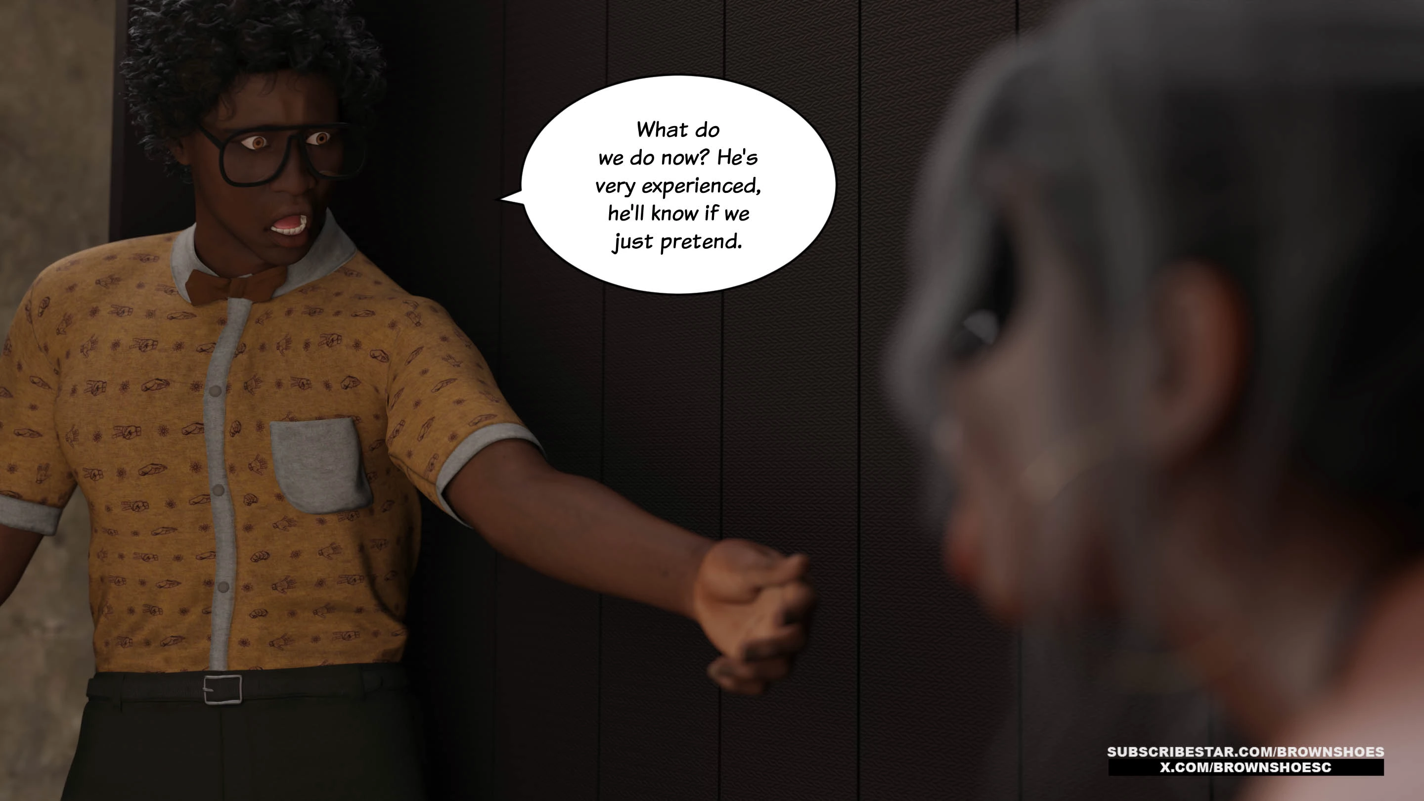 Blacked Home 11-12 [Brown Shoes], Blacked Home 11, page 55 of 64