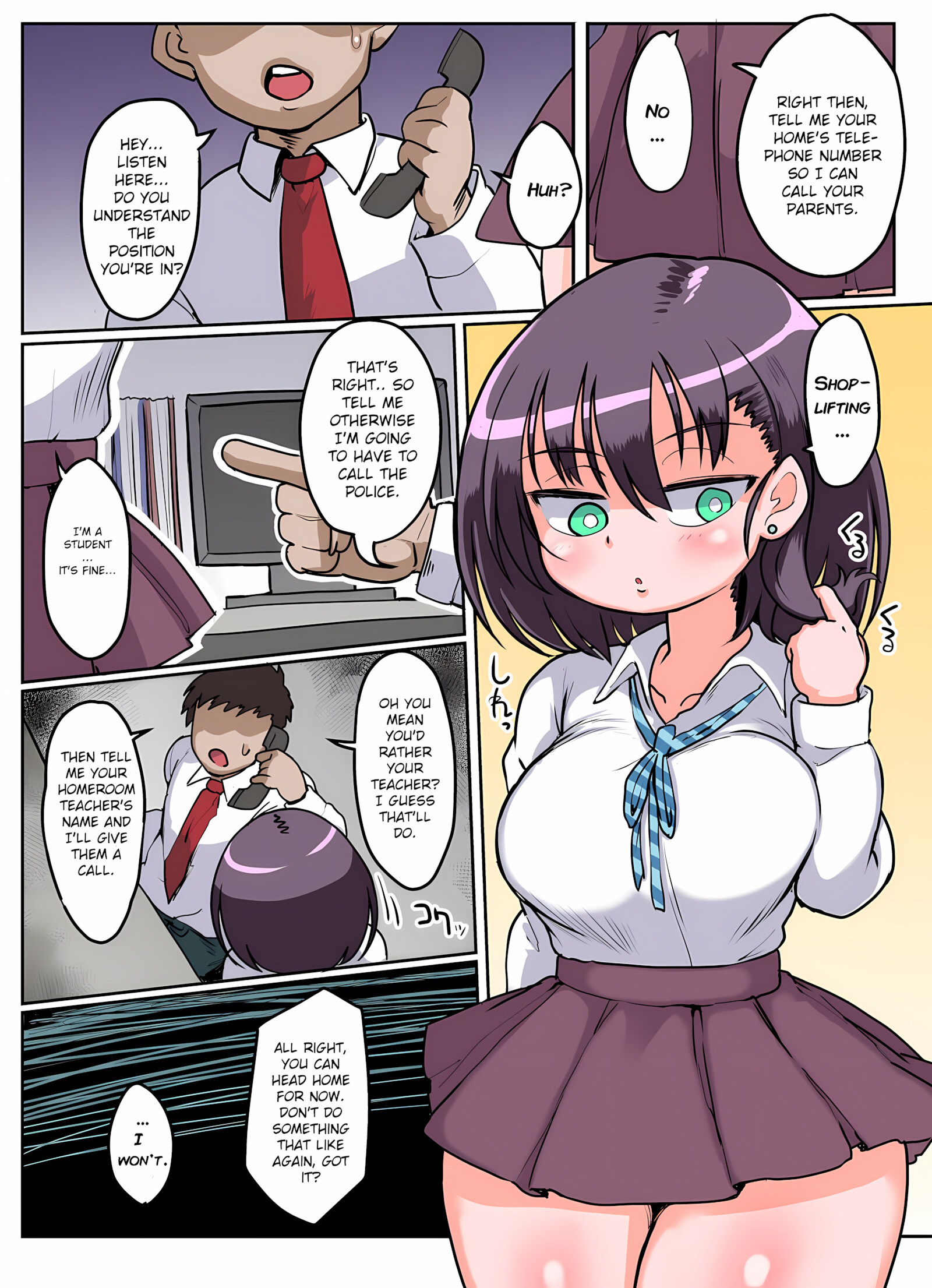Blackmailed SchoolGirl By Her Sensei [Kiliu], Blackmailed SchoolGirl By Her Sensei, page 1 of 30