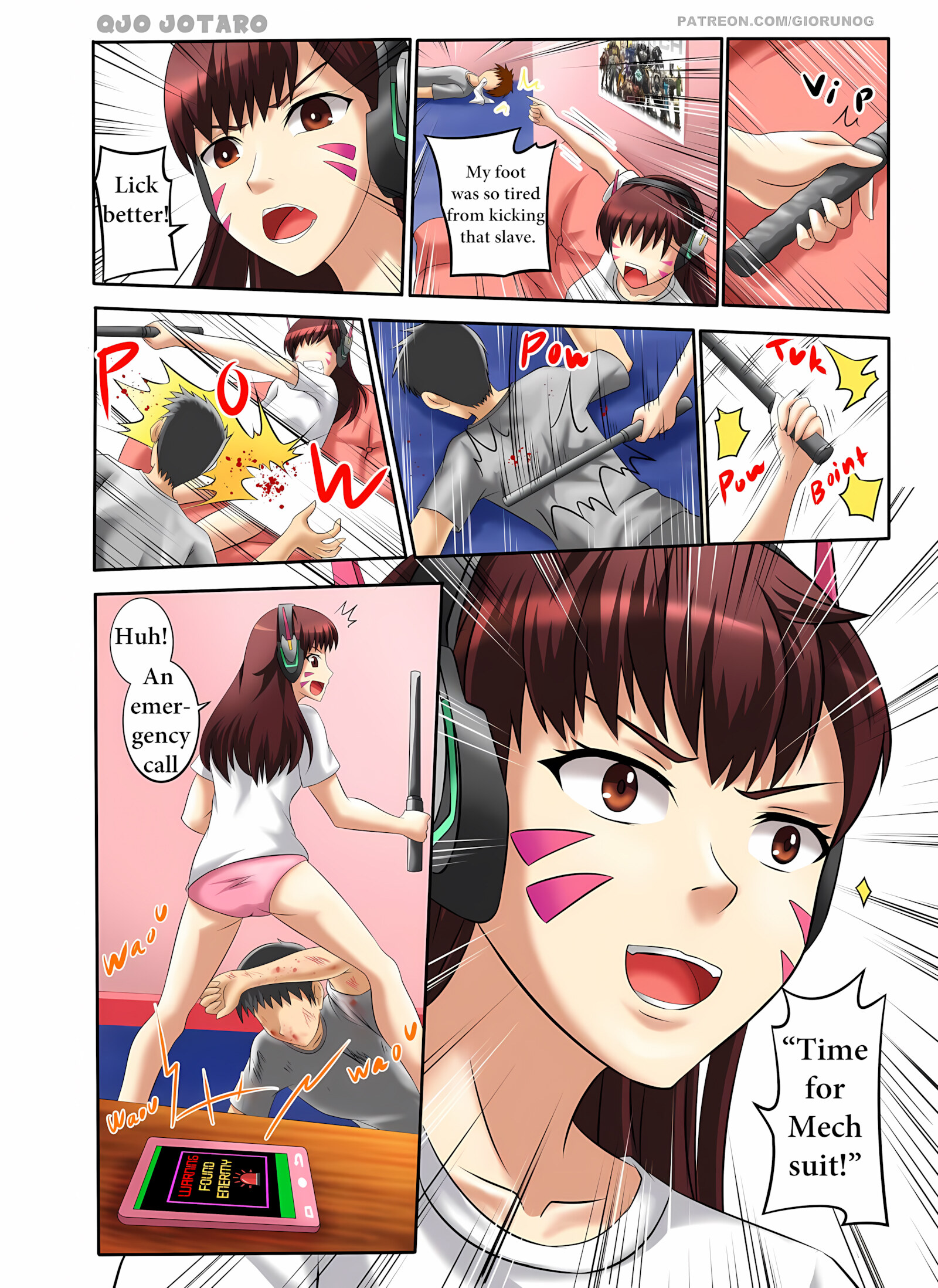 D.Va’s Slaves [Doujinsak], D.Va's Slaves, page 3 of 8