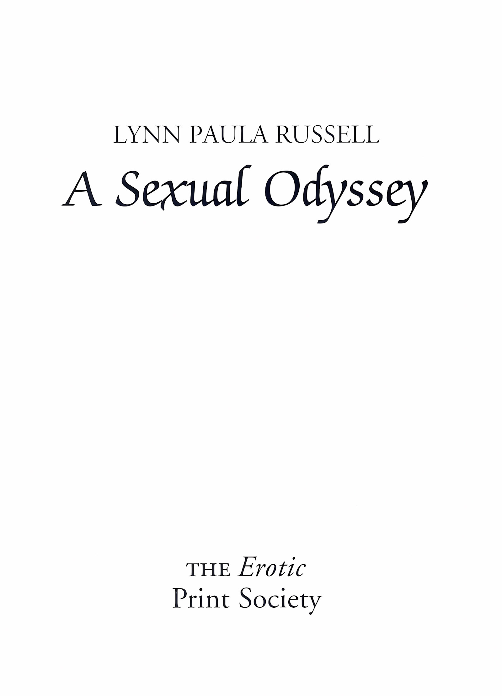 A Sexual Odysey [Paula meadows], A Sexual Odysey, page 2 of 157