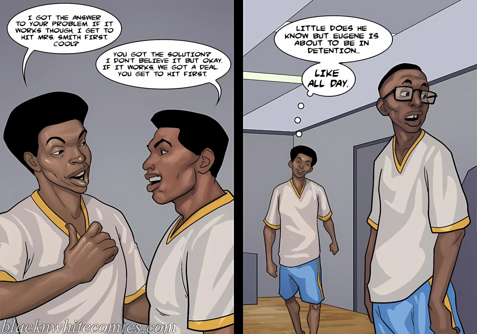 Detention [Yair], 3 . Detention - Part 3 [BlackNWhiteComics], page 49 of 181