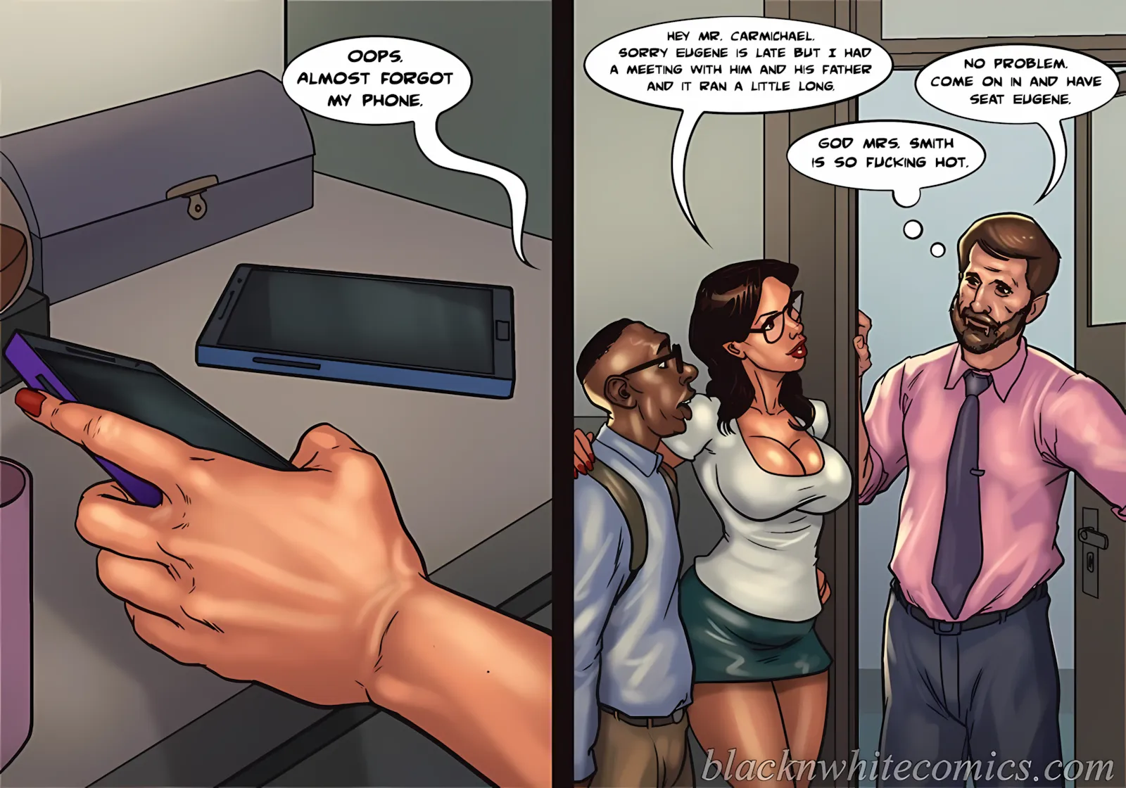 Detention [Yair], 2 . Detention - Part 2 [BlackNWhiteComics], page 56 of 59