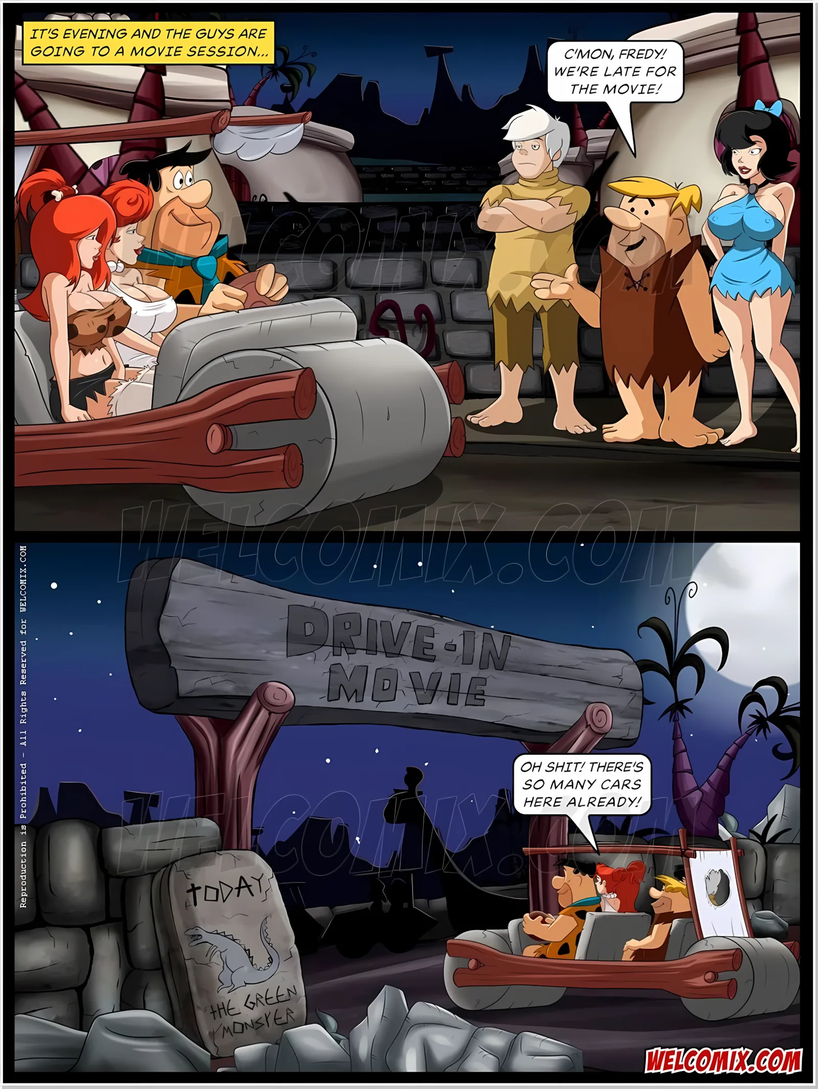 Dinner Wife Swap (The Flintstones) [WC | TF], 5 . The Flintstones - Chapter 5 (The Flintstones) [WC - TF], page 2 of 14