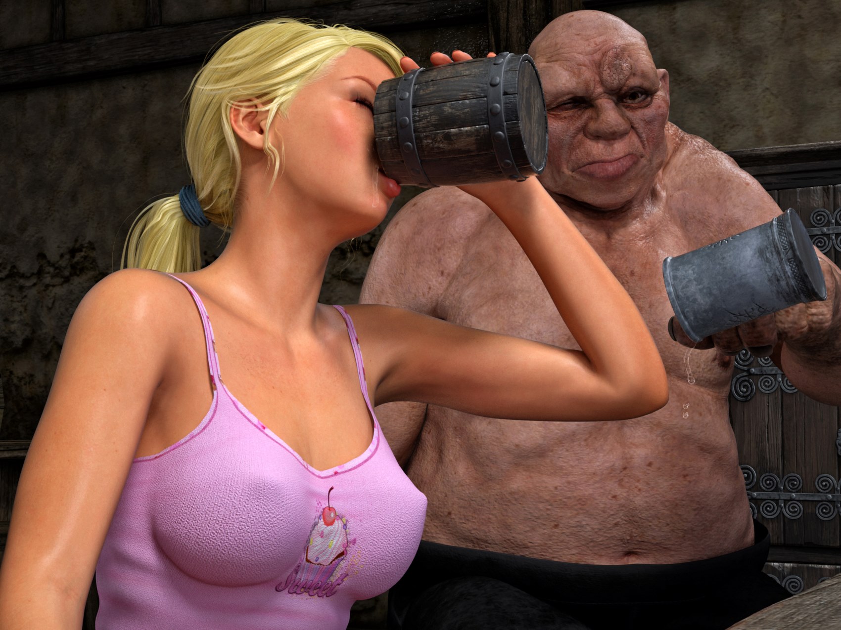 Elaine Strip Poker [Hibbli3D], Elaine Strip Poker, page 9 of 59