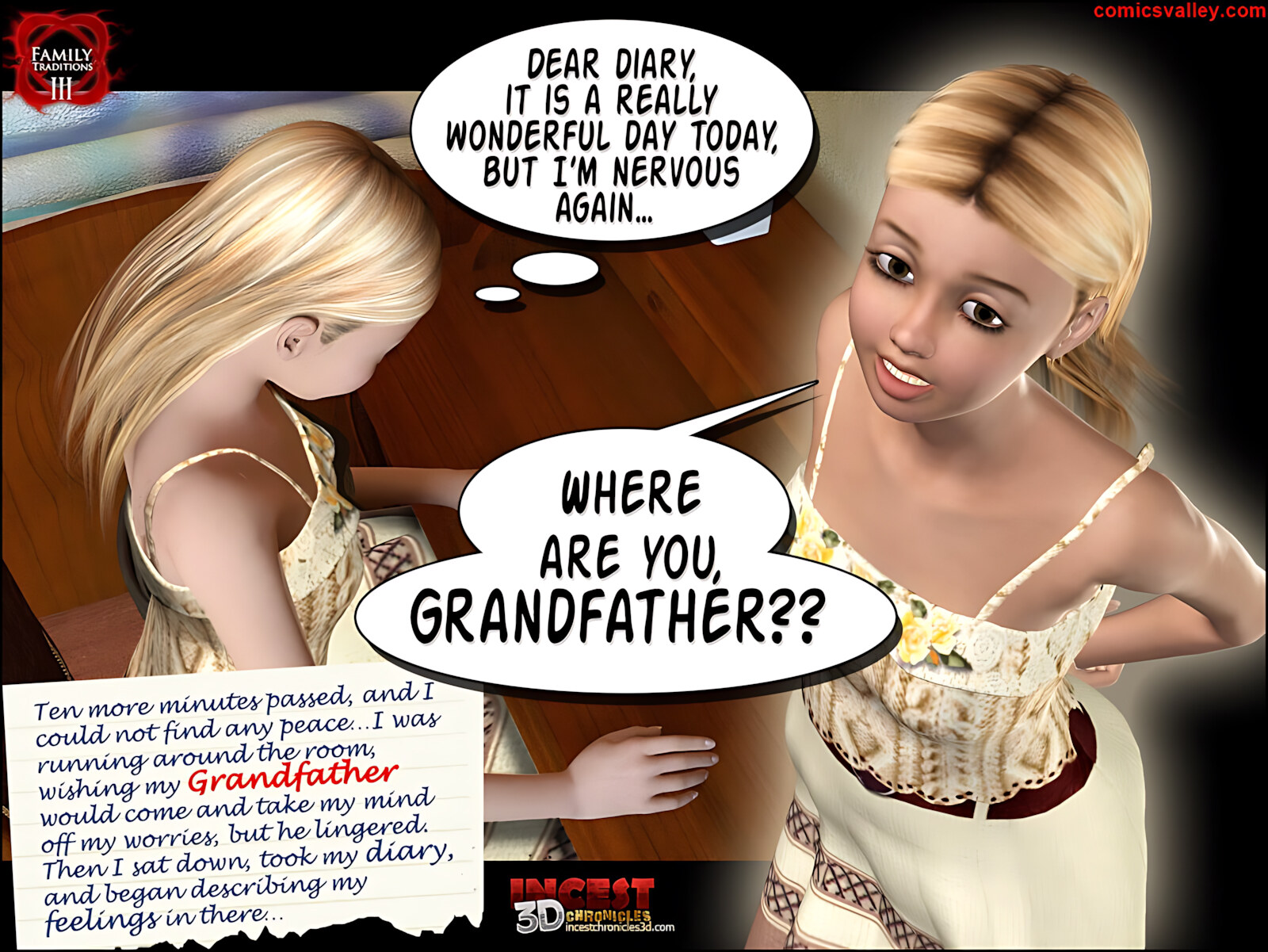 Family Traditions [IncestChronicles3D], Family Traditions 3, page 25 of 90